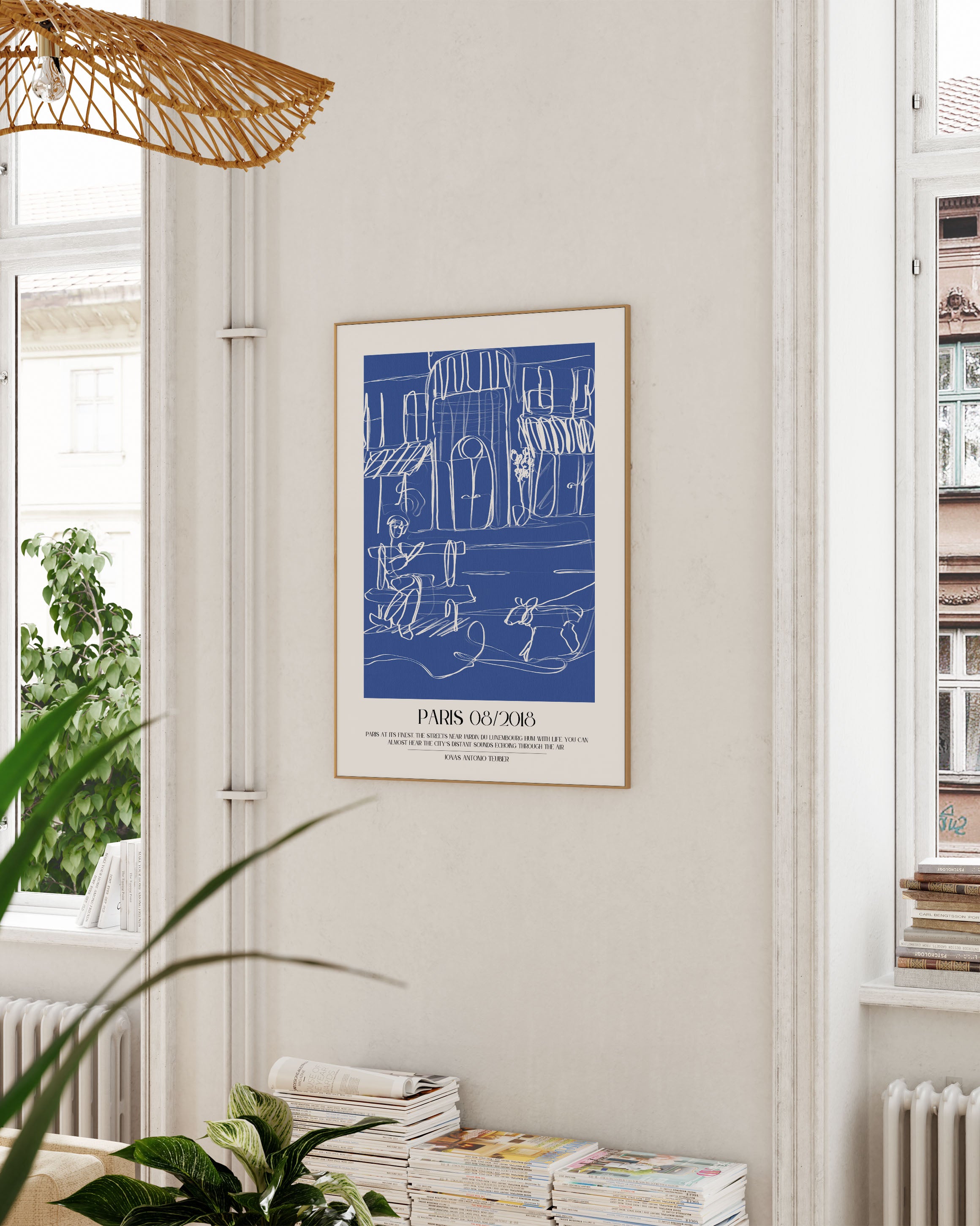 Paris Poster – FineArt Wandbild, moderne Kunst & Fine Art Print von Spawnd, handgefertigt & Made in Germany