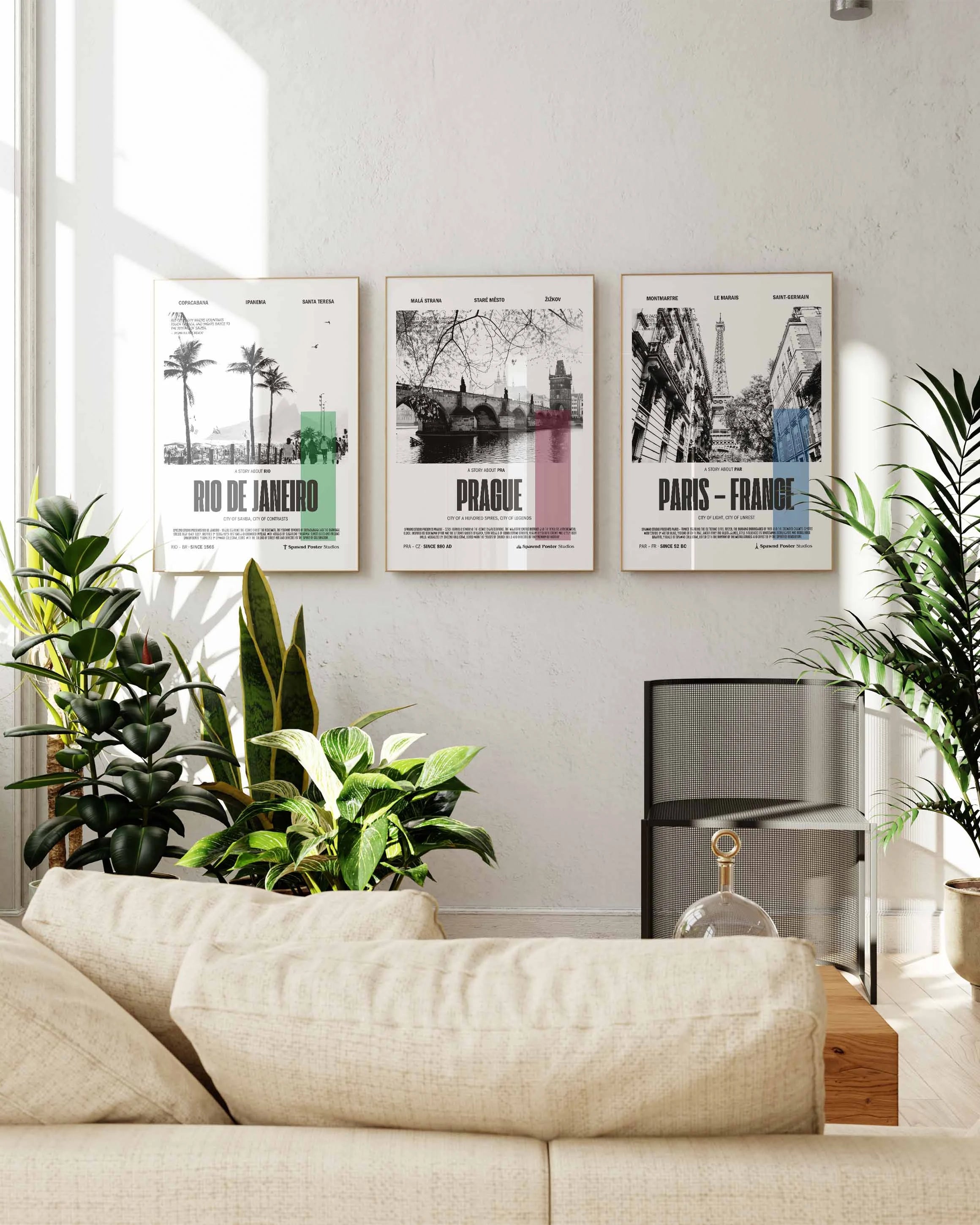 Rio Poster – FineArt Wandbild, moderne Kunst & Fine Art Print von Spawnd, handgefertigt & Made in Germany