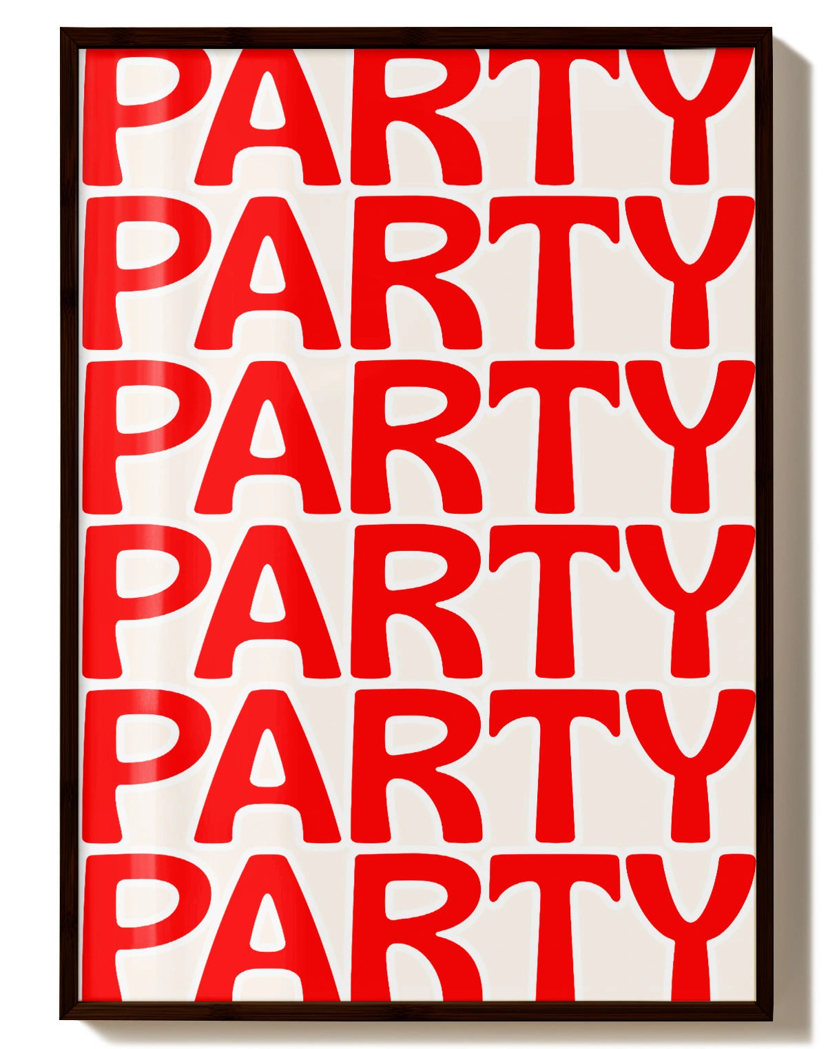 Party Poster – FineArt Wandbild, moderne Kunst & Fine Art Print von Spawnd, handgefertigt & Made in Germany