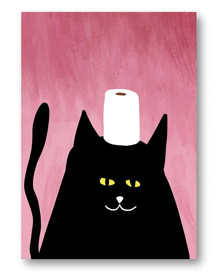 Pooping? Poster – FineArt Wandbild, moderne Kunst & Fine Art Print von Spawnd, handgefertigt & Made in Germany