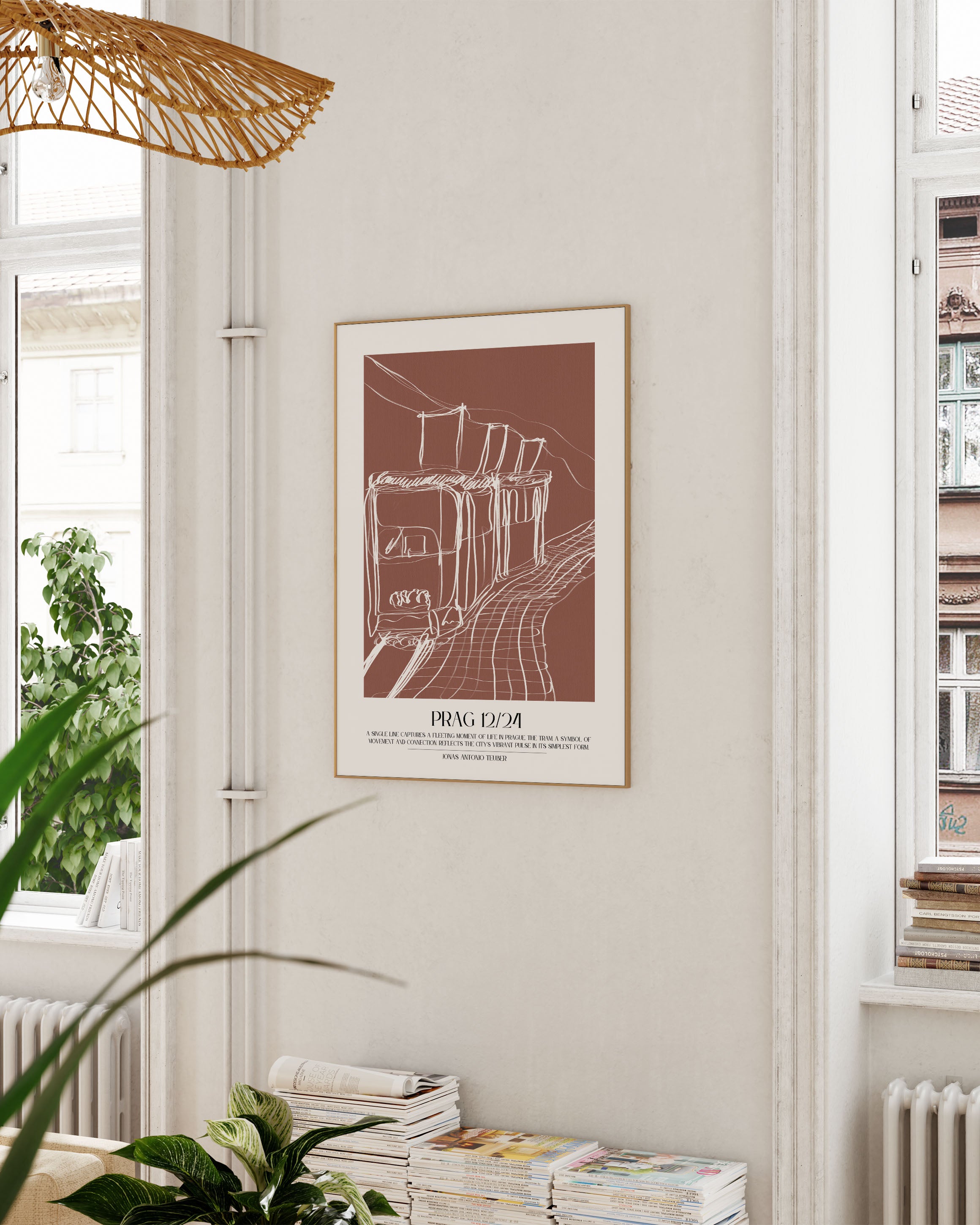 Prag Poster – FineArt Wandbild, moderne Kunst & Fine Art Print von Spawnd, handgefertigt & Made in Germany