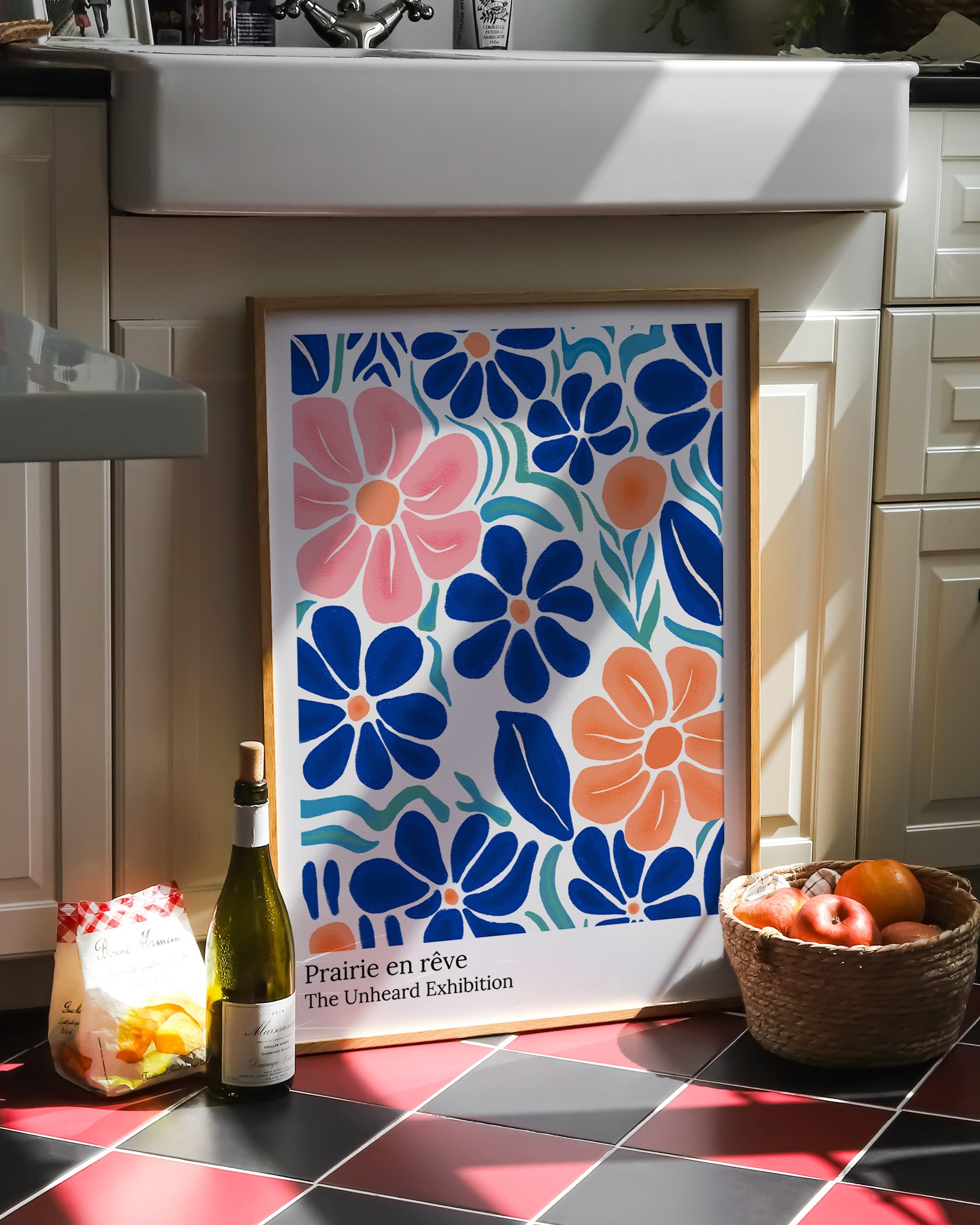 Prairie en rêve Poster – FineArt Wandbild, moderne Kunst & Fine Art Print von Spawnd, handgefertigt & Made in Germany