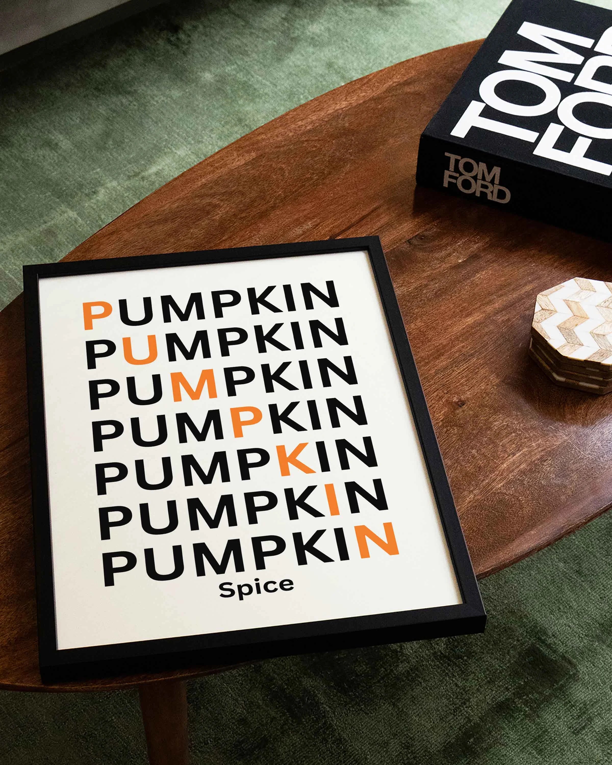 Pumpkin Spice Poster – FineArt Wandbild, moderne Kunst & Fine Art Print von Spawnd, handgefertigt & Made in Germany