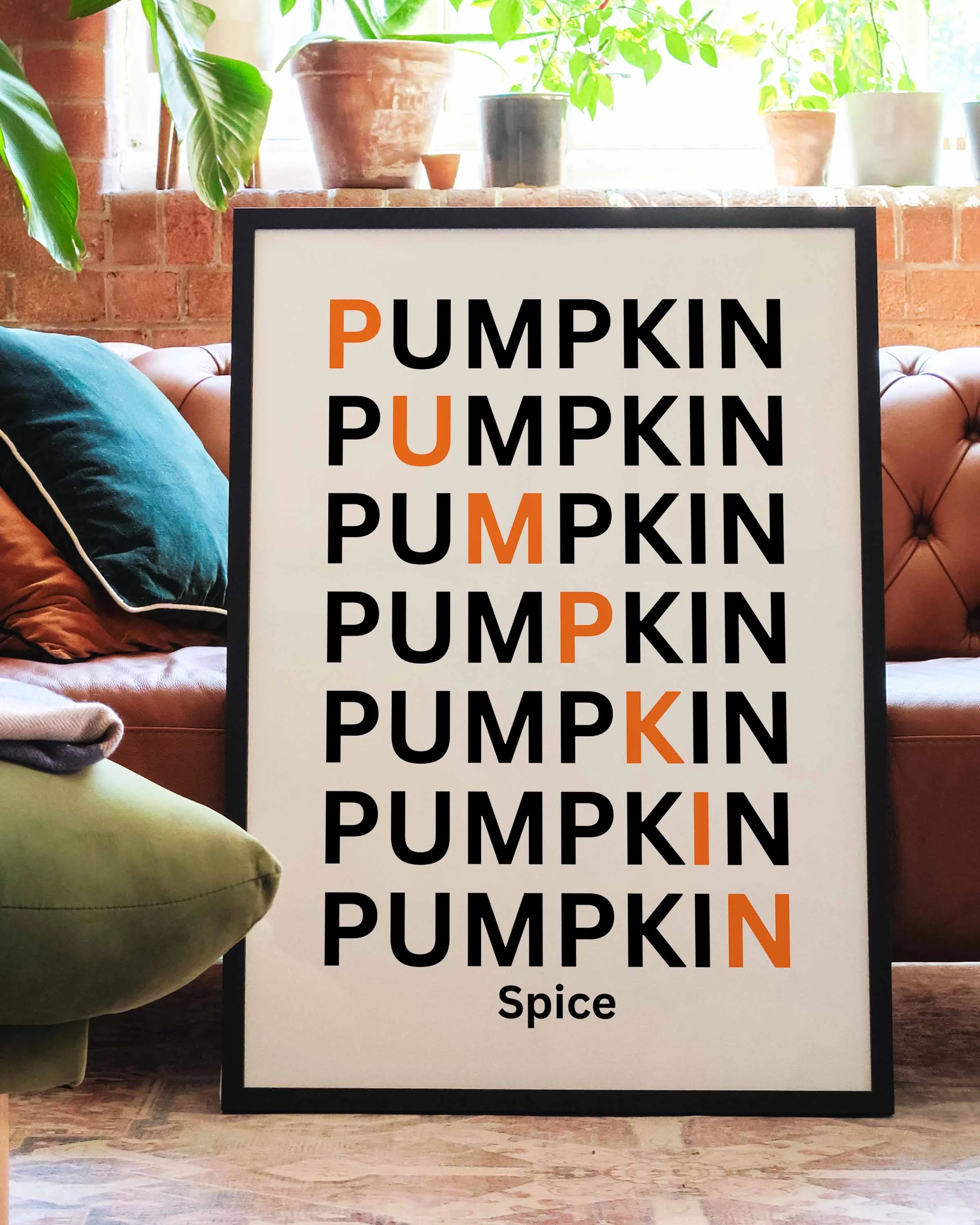 Pumpkin Spice Poster – FineArt Wandbild, moderne Kunst & Fine Art Print von Spawnd, handgefertigt & Made in Germany