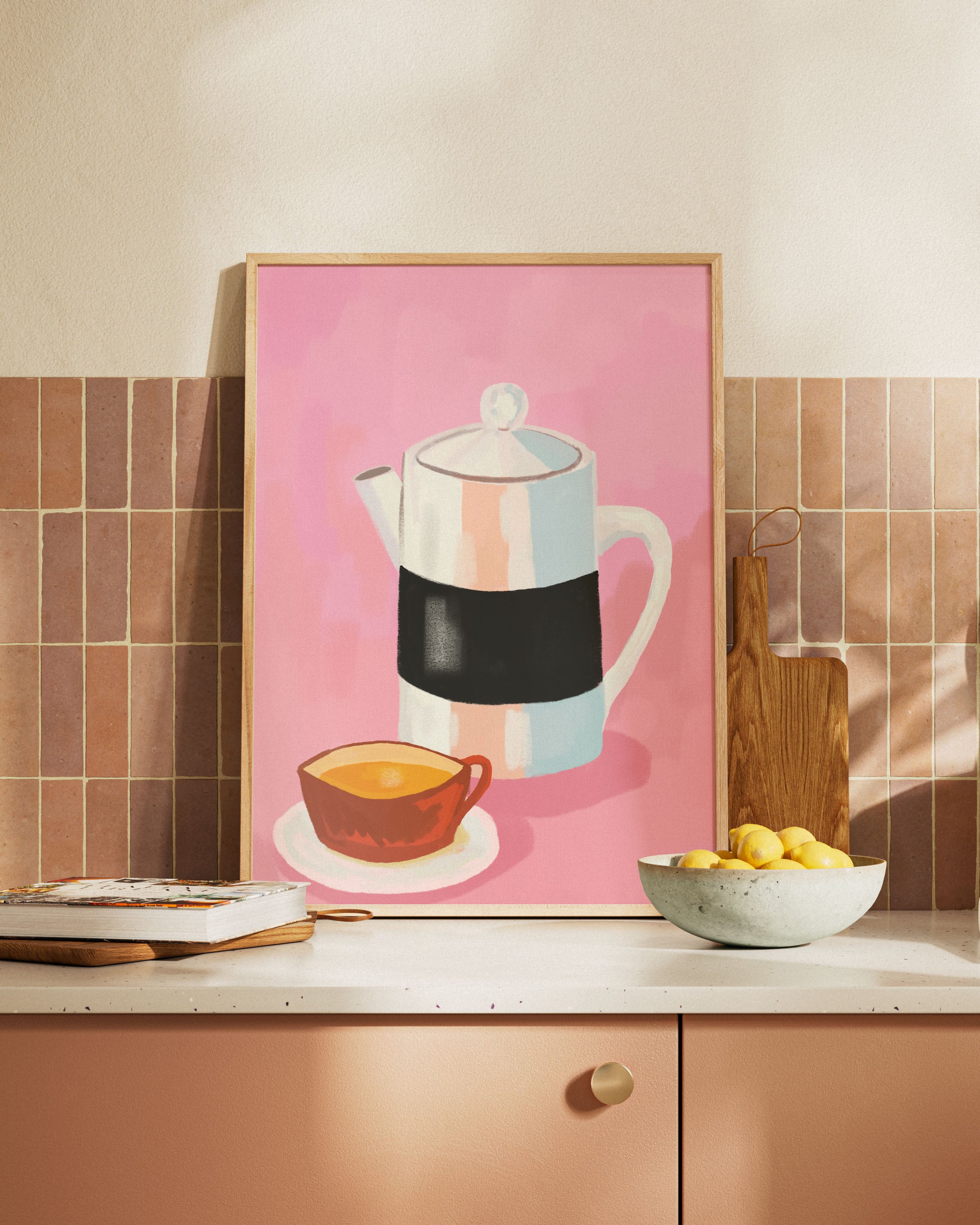 Coffee Poster – FineArt Wandbild, moderne Kunst & Fine Art Print von Spawnd, handgefertigt & Made in Germany