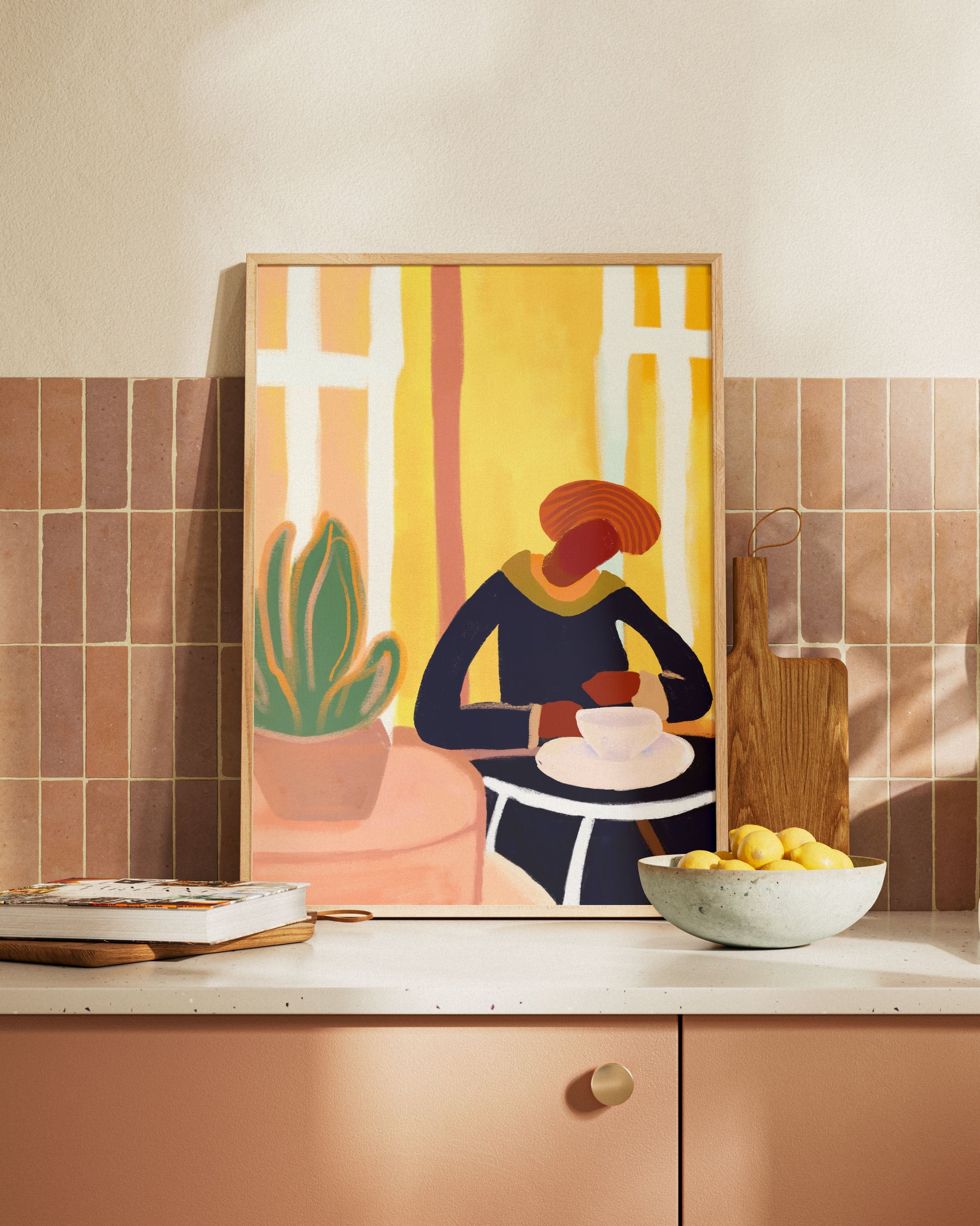 Quiet Thoughts Poster – FineArt Wandbild, moderne Kunst & Fine Art Print von Spawnd, handgefertigt & Made in Germany