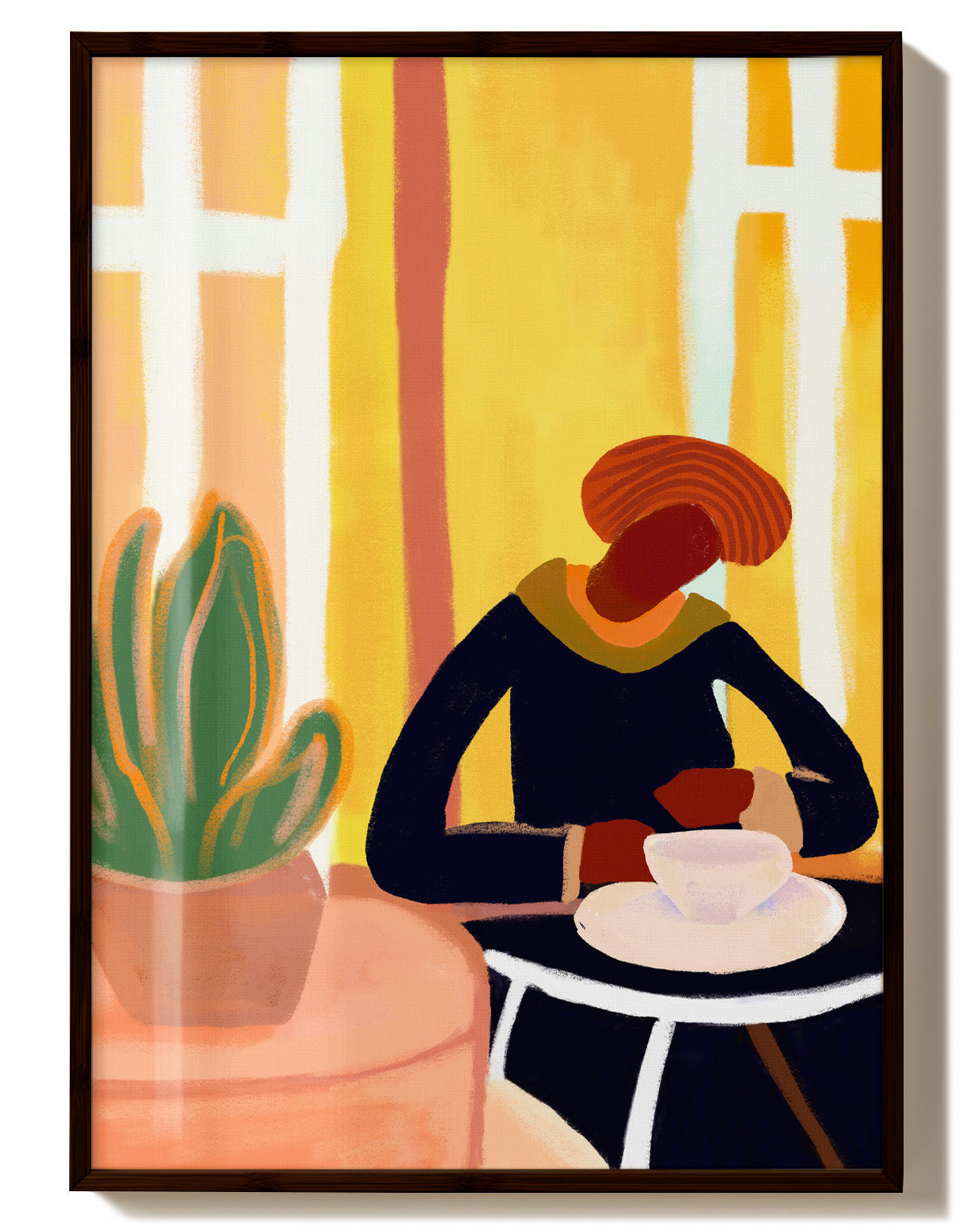 Quiet Thoughts Poster – FineArt Wandbild, moderne Kunst & Fine Art Print von Spawnd, handgefertigt & Made in Germany