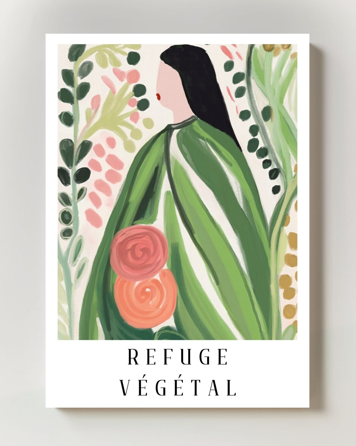 Refuge Végétal Poster – FineArt Wandbild, moderne Kunst & Fine Art Print von Spawnd, handgefertigt & Made in Germany