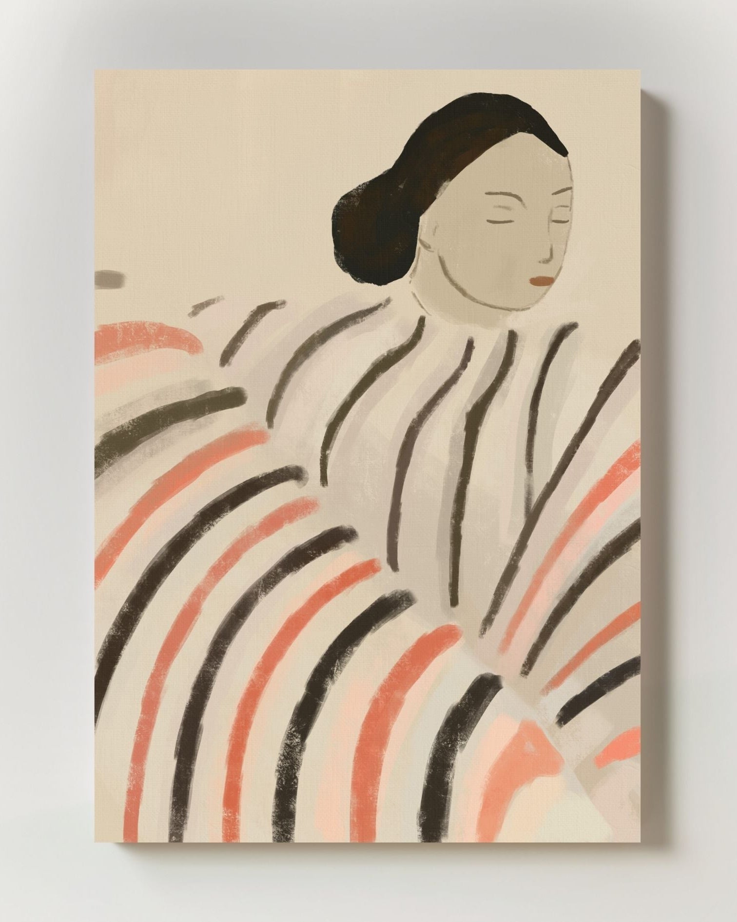 Resting in Rhythm Poster – FineArt Wandbild, moderne Kunst & Fine Art Print von Spawnd, handgefertigt & Made in Germany