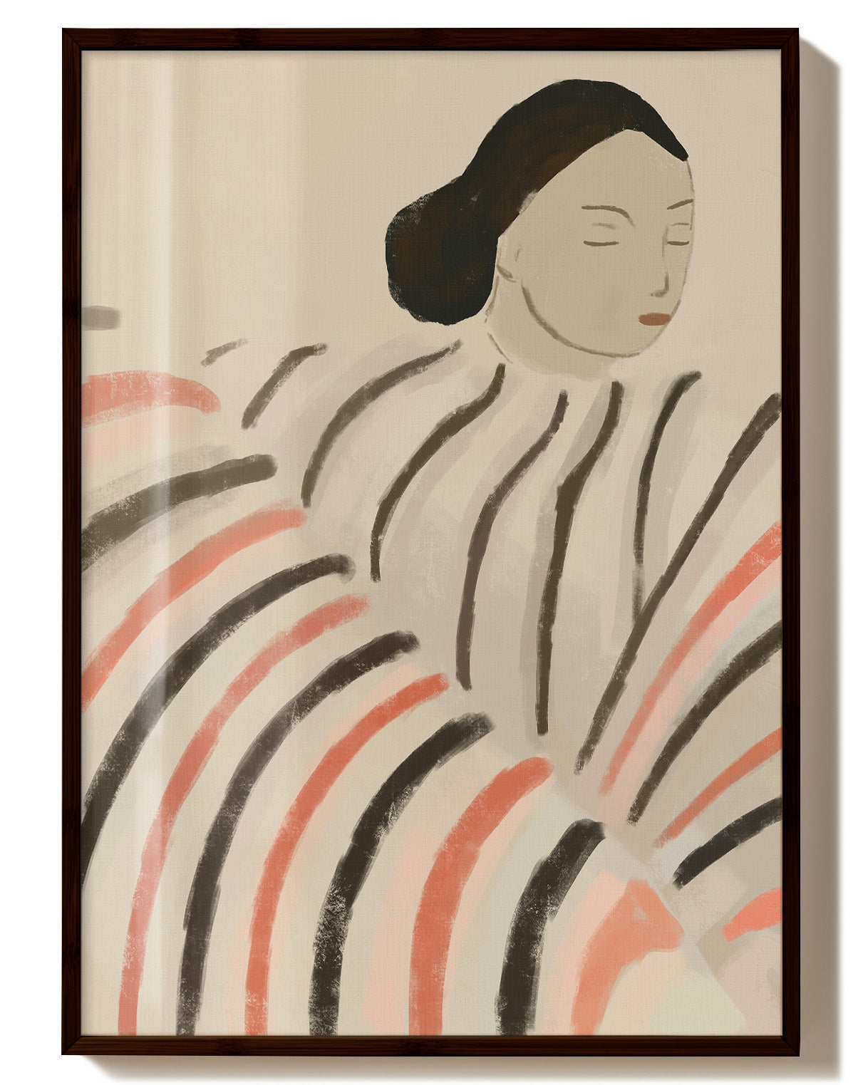 Resting in Rhythm Poster – FineArt Wandbild, moderne Kunst & Fine Art Print von Spawnd, handgefertigt & Made in Germany