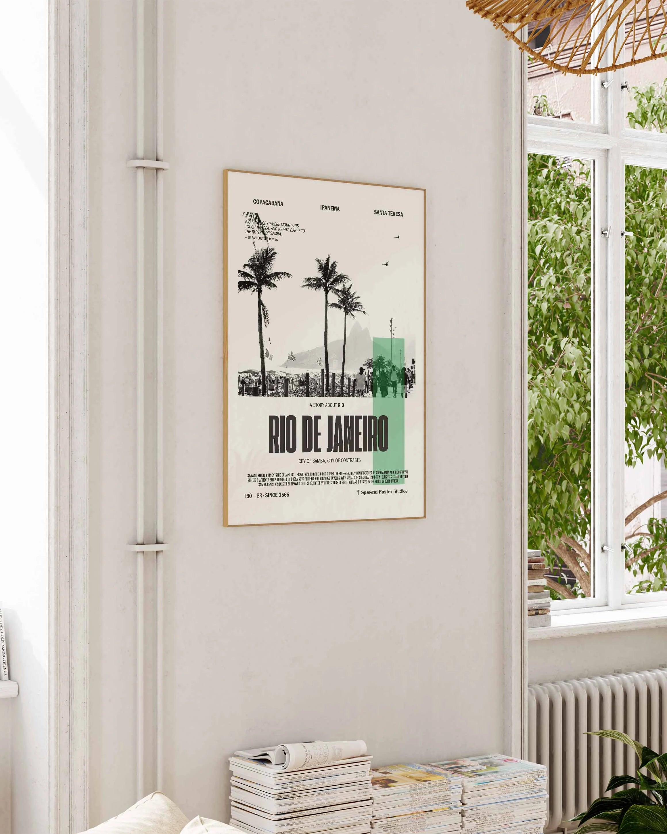 Rio Poster – FineArt Wandbild, moderne Kunst & Fine Art Print von Spawnd, handgefertigt & Made in Germany