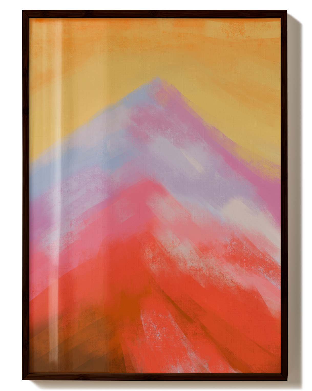 Rise, Gently | Berglandschaft Poster Poster – FineArt Wandbild, moderne Kunst & Fine Art Print von Spawnd, handgefertigt & Made in Germany