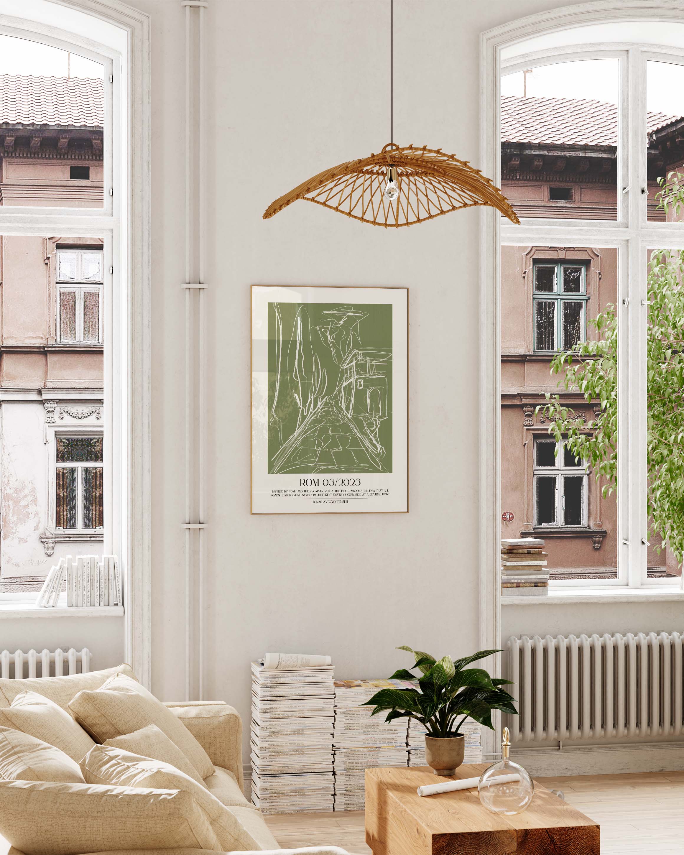 Rom Poster – FineArt Wandbild, moderne Kunst & Fine Art Print von Spawnd, handgefertigt & Made in Germany