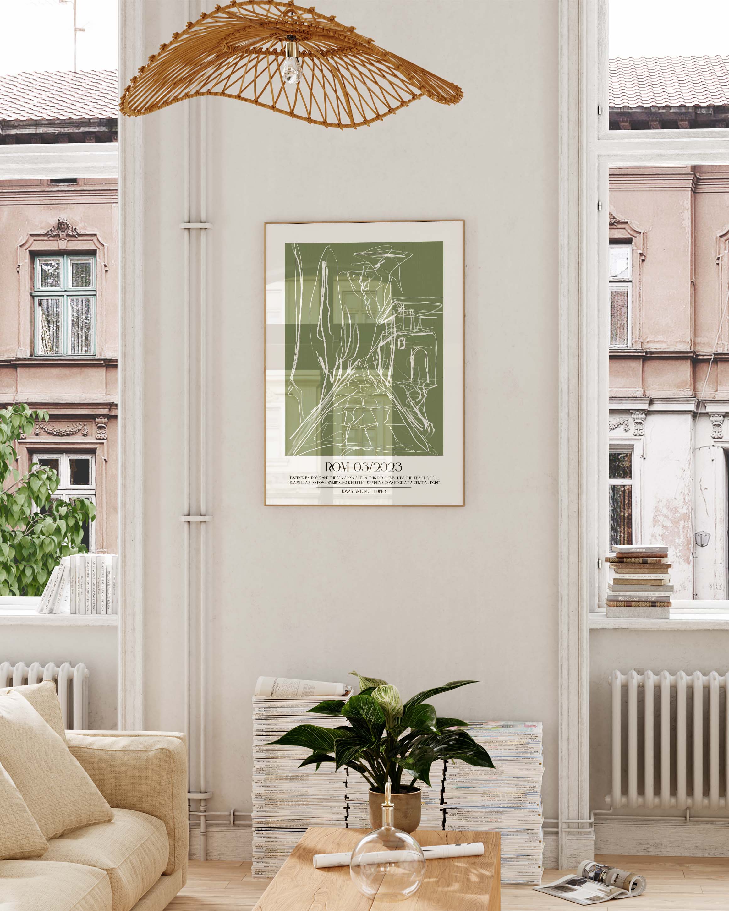 Rom Poster – FineArt Wandbild, moderne Kunst & Fine Art Print von Spawnd, handgefertigt & Made in Germany