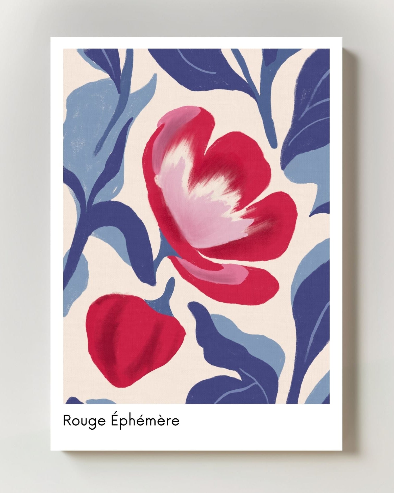 Rouge Éphémère Poster – FineArt Wandbild, moderne Kunst & Fine Art Print von Spawnd, handgefertigt & Made in Germany