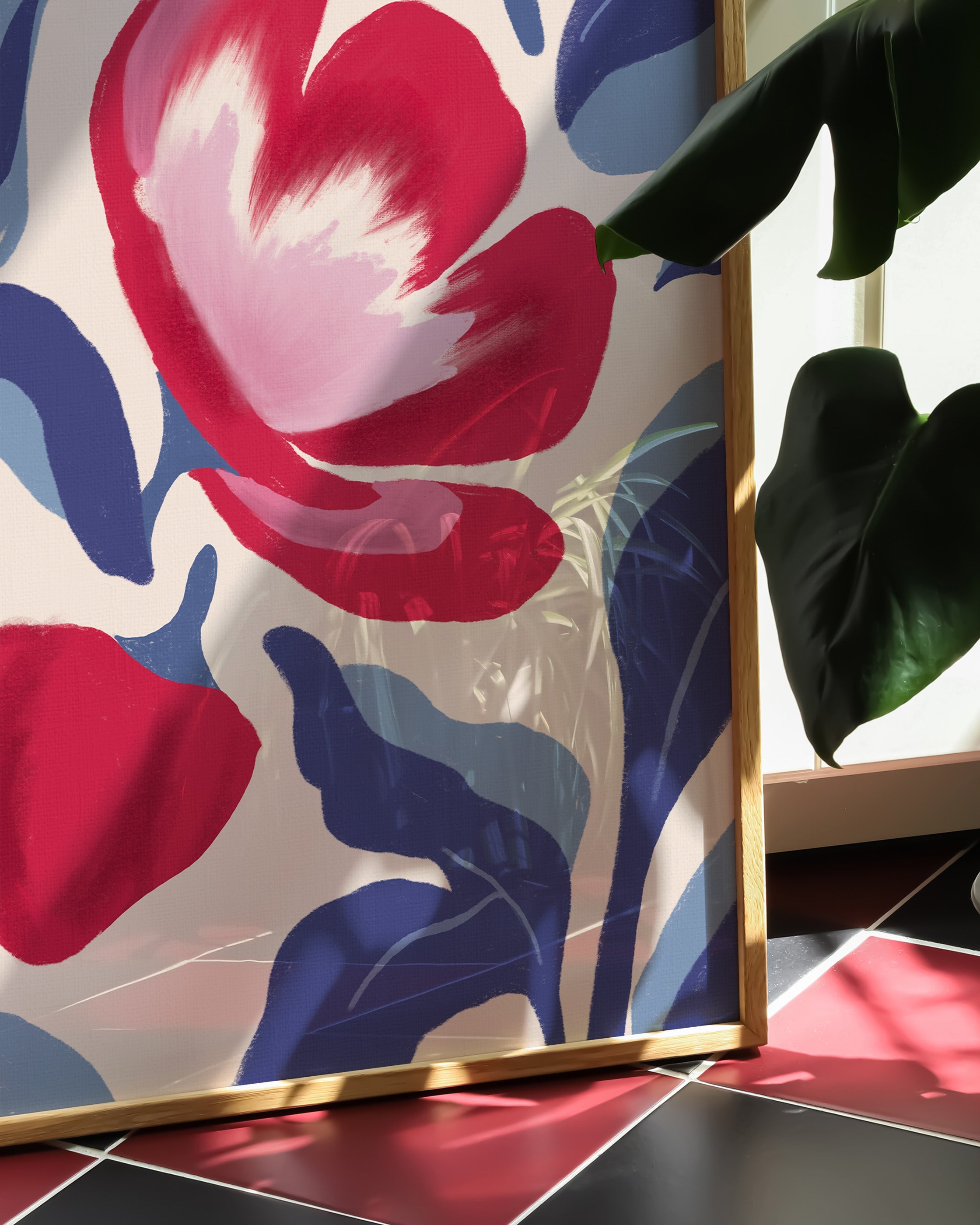 Rouge Éphémère Poster – FineArt Wandbild, moderne Kunst & Fine Art Print von Spawnd, handgefertigt & Made in Germany