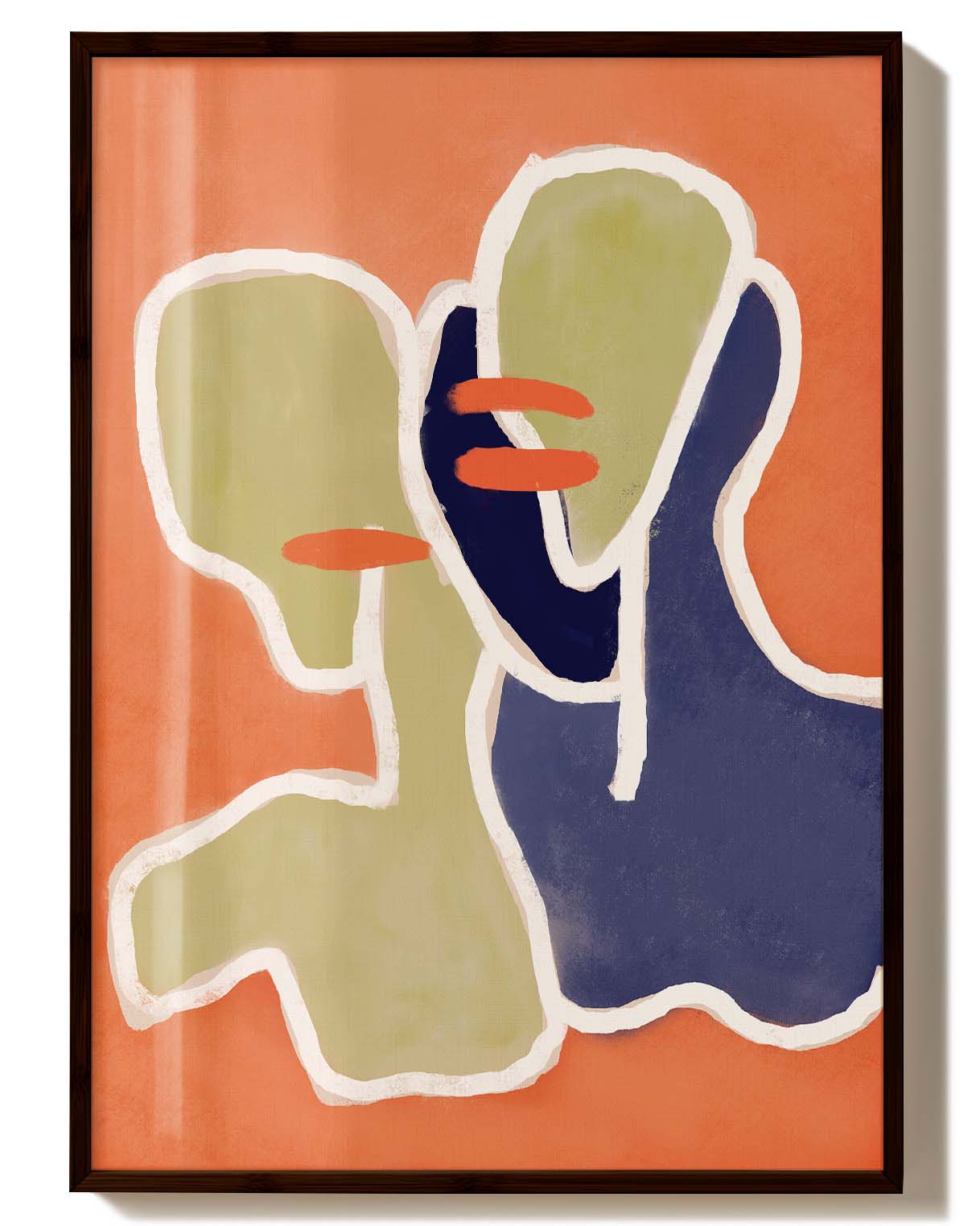 Siblings | Abstraktes Figuren-Poster