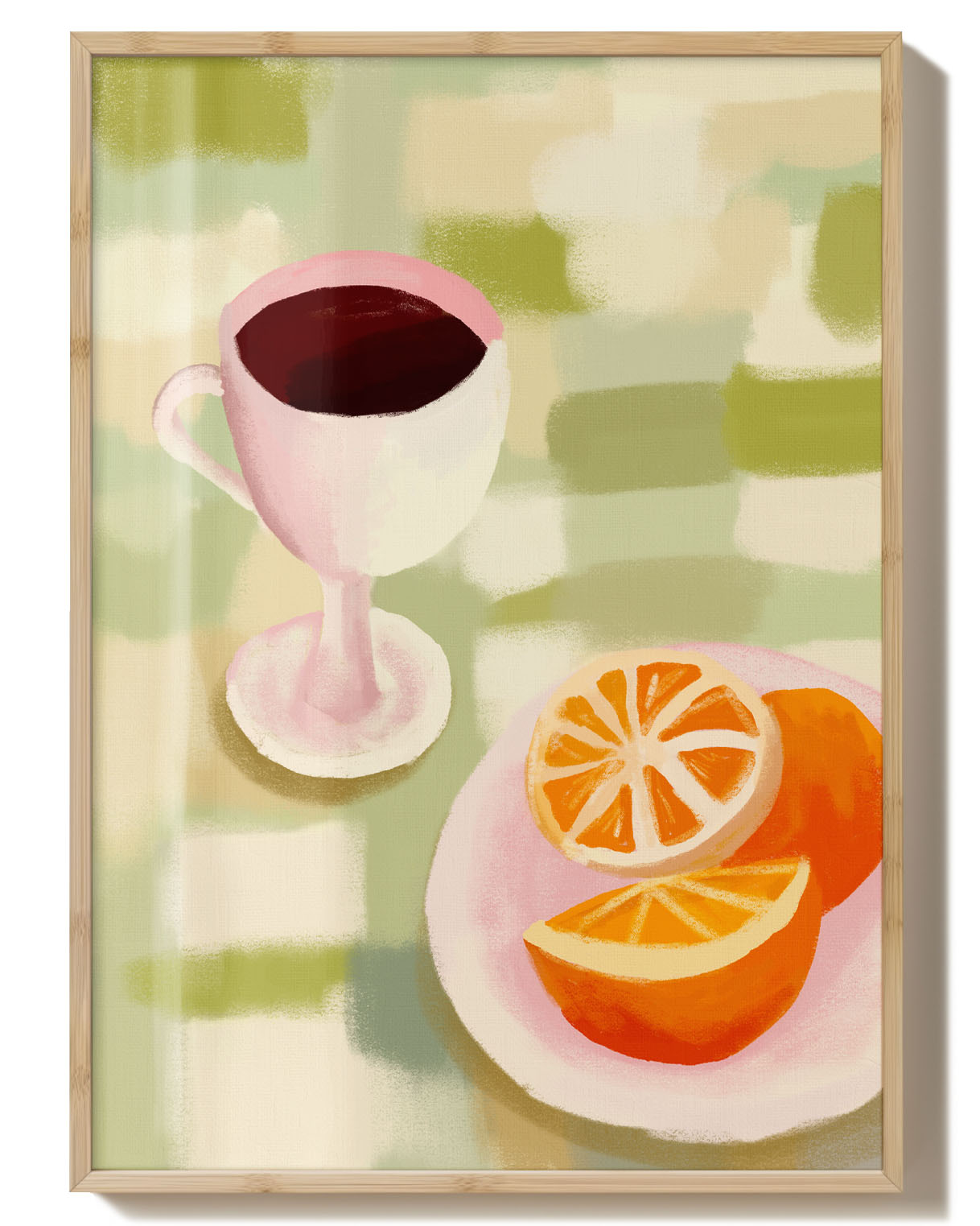 Breakfast | Moderne Stillleben-Illustration Poster