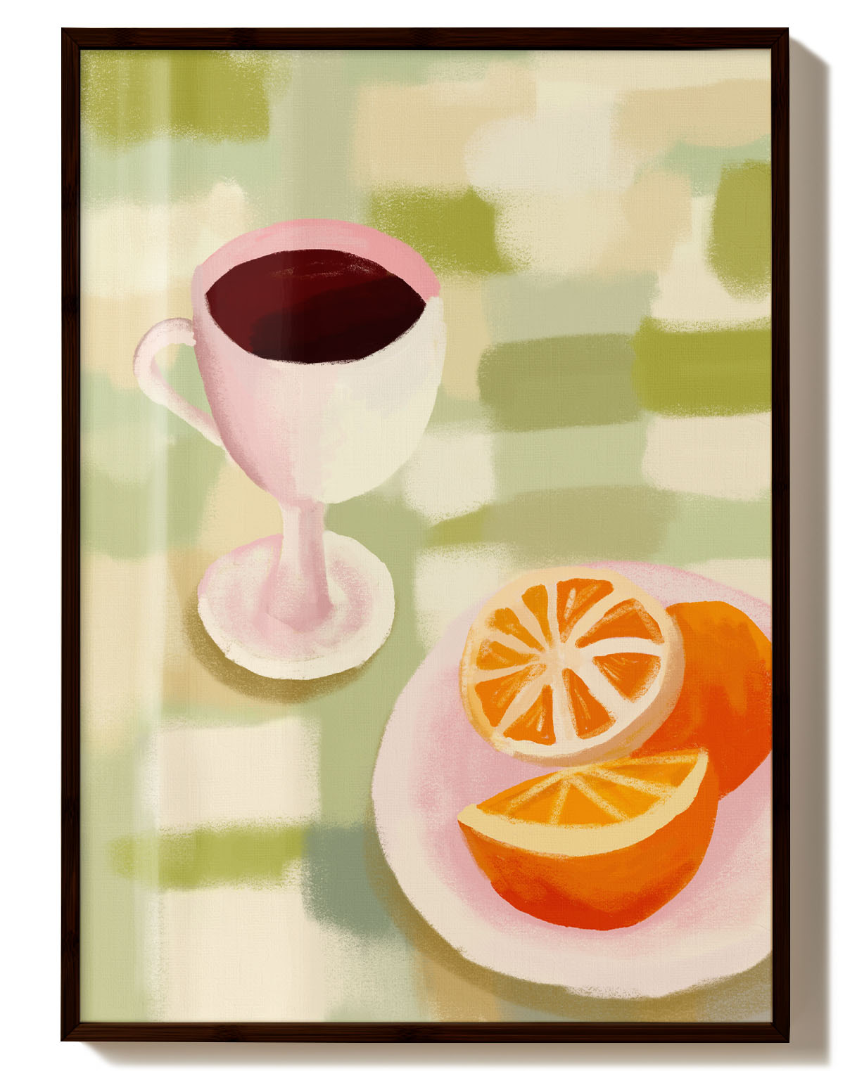 Breakfast | Moderne Stillleben-Illustration Poster