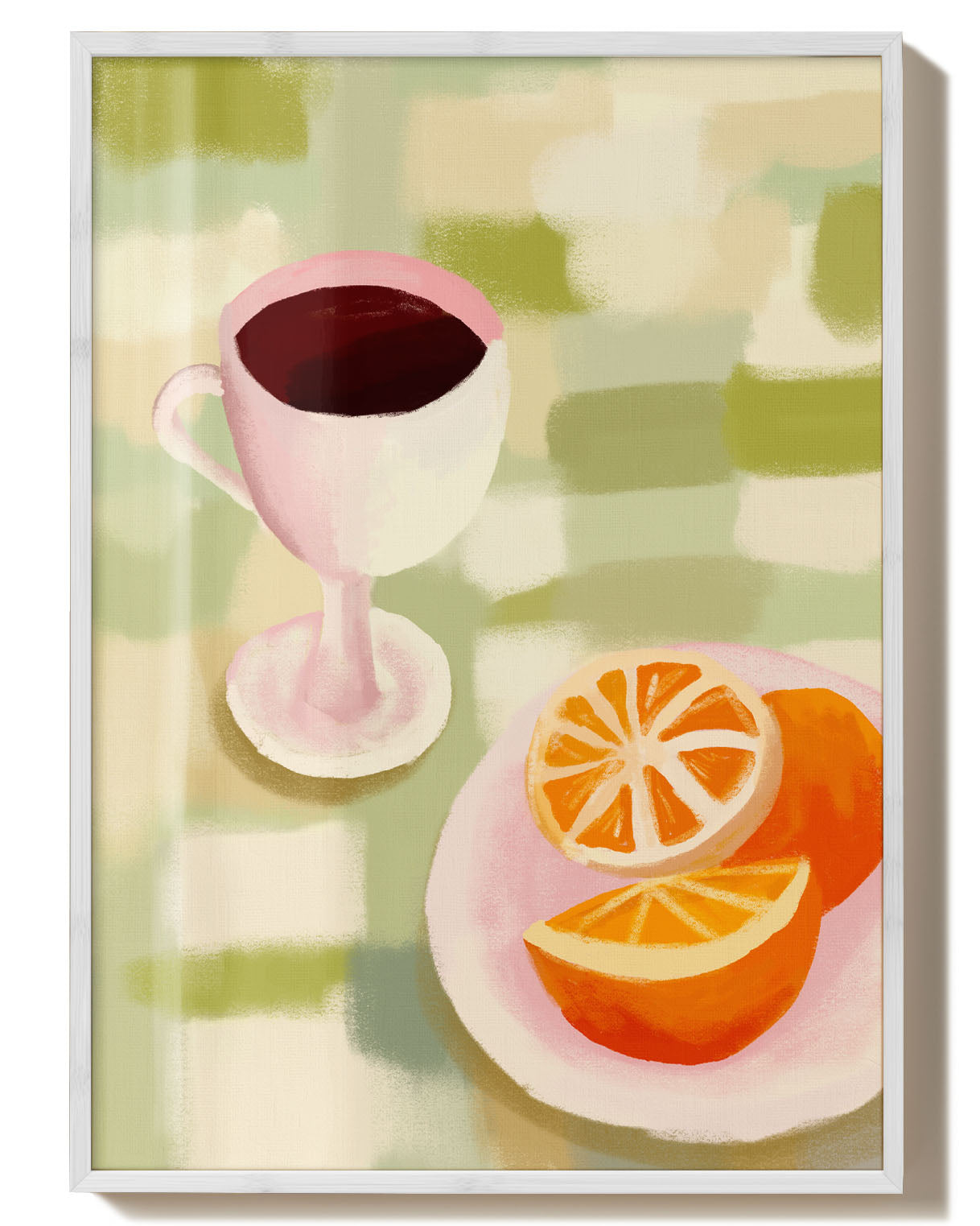 Breakfast | Moderne Stillleben-Illustration Poster