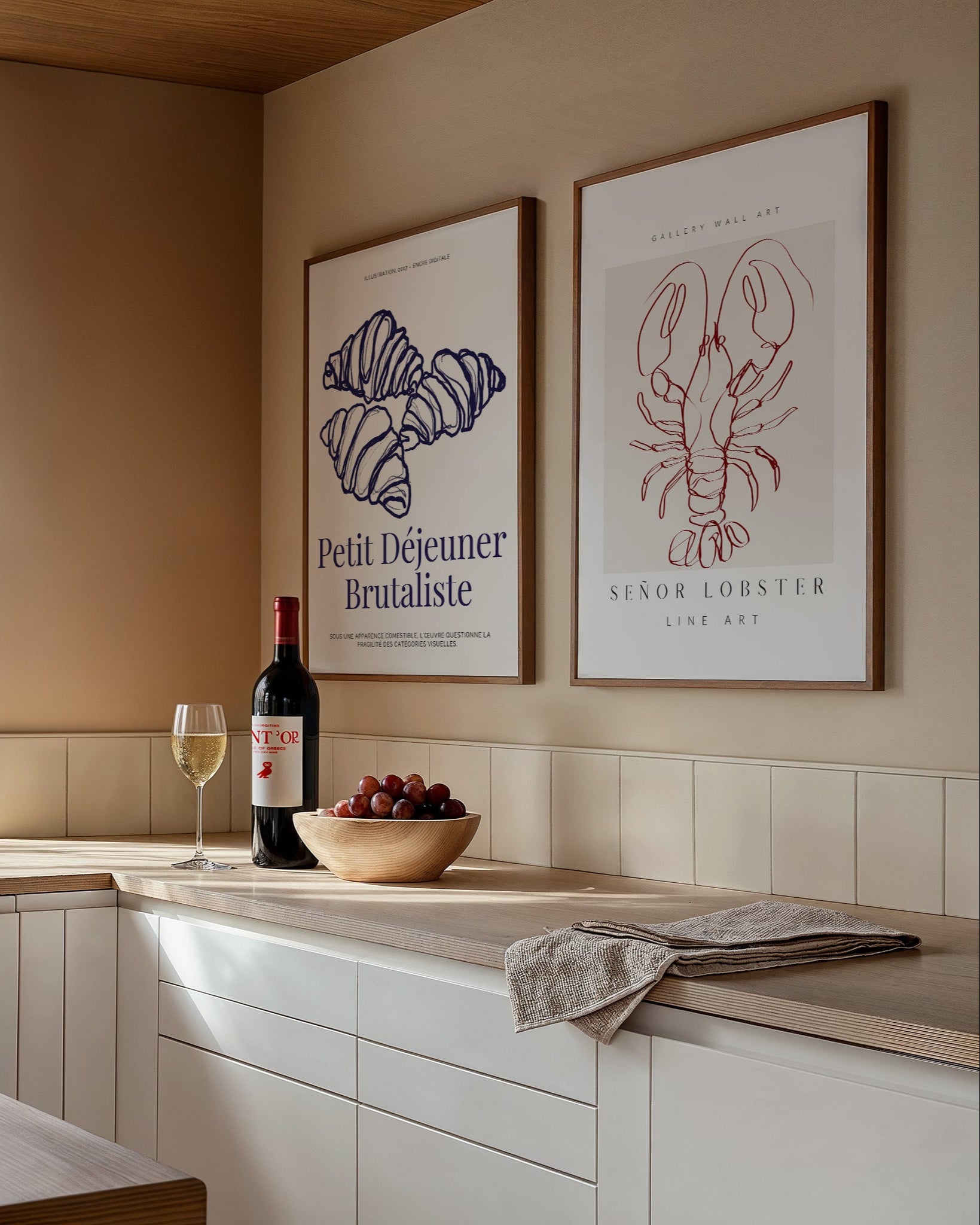 Senor lobster Poster im Wohnzimmer – Fine Art Print mit – Spawnd
