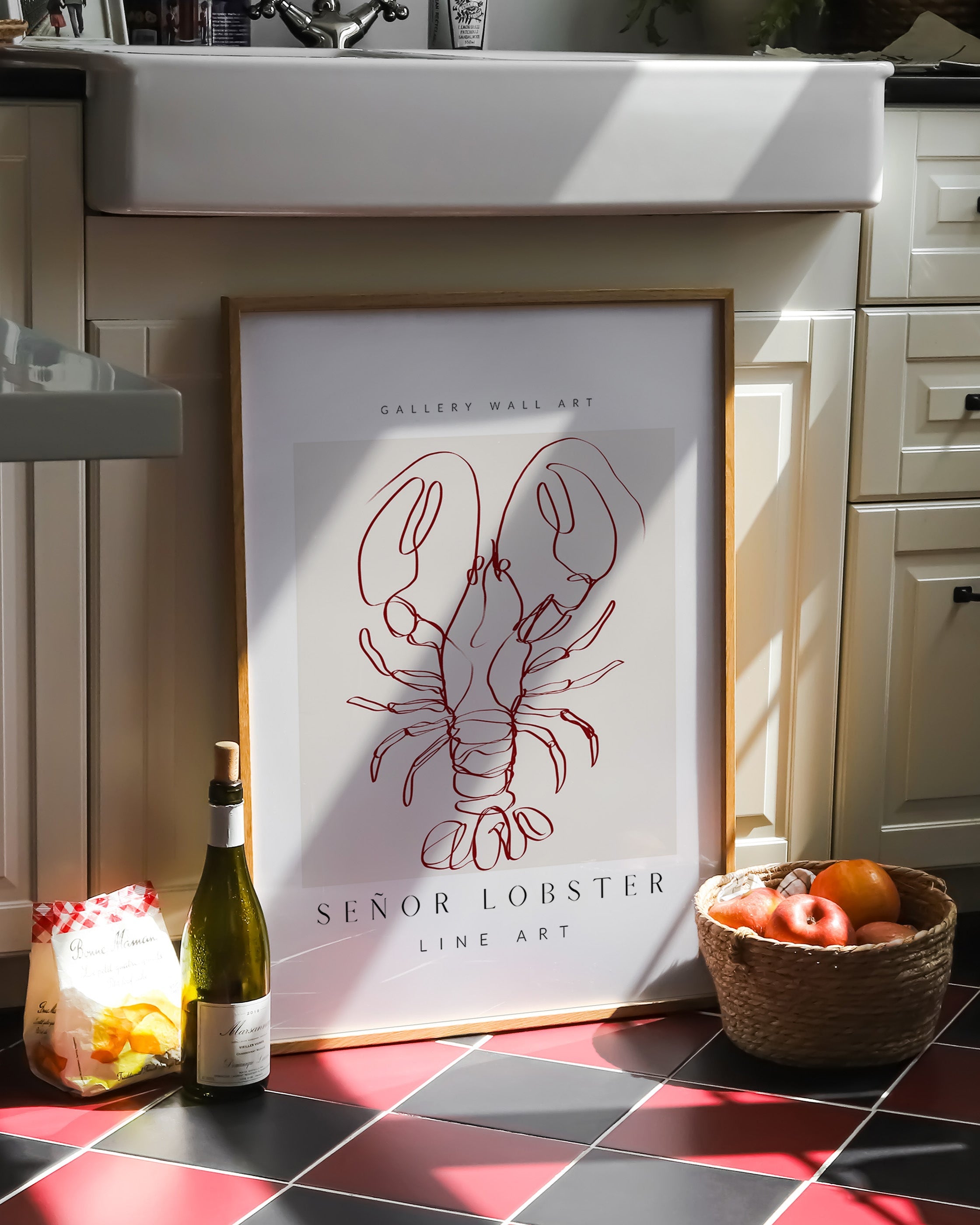 Senor lobster Poster im Wohnzimmer – Fine Art Print mit – Spawnd