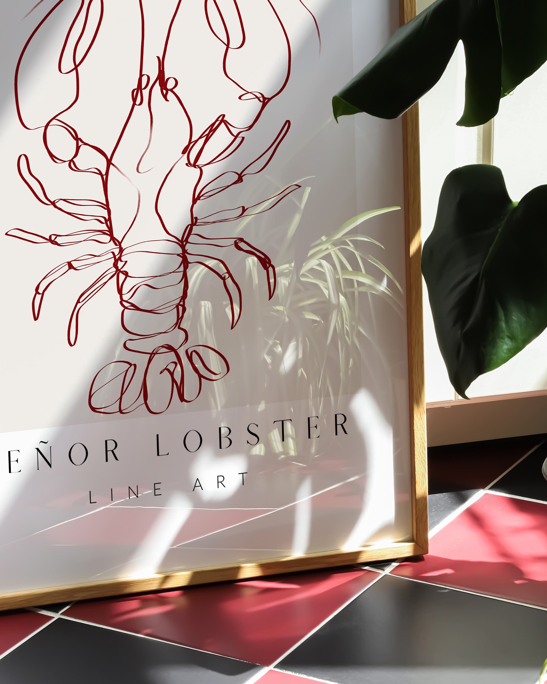 Senor lobster Poster im Wohnzimmer – Fine Art Print mit – Spawnd