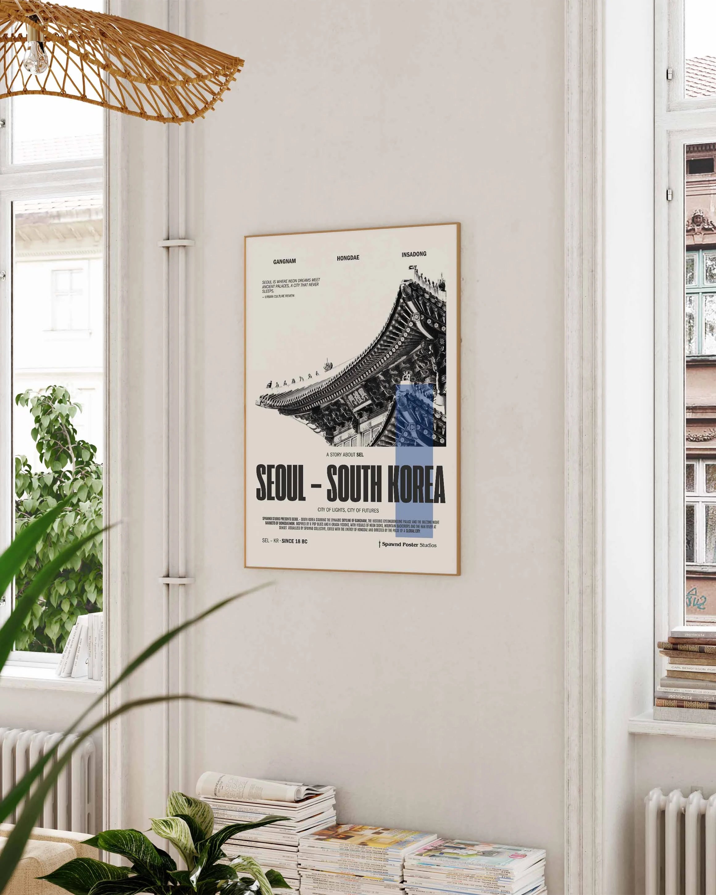 Seoul Poster – FineArt Wandbild, moderne Kunst & Fine Art Print von Spawnd, handgefertigt & Made in Germany