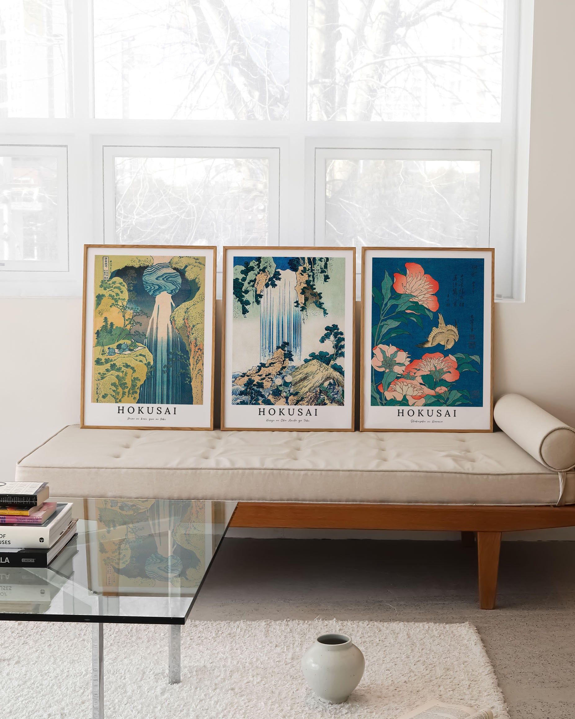 Shakuyaku ni Kanaria Poster – FineArt Wandbild, moderne Kunst & Fine Art Print von Spawnd, handgefertigt & Made in Germany