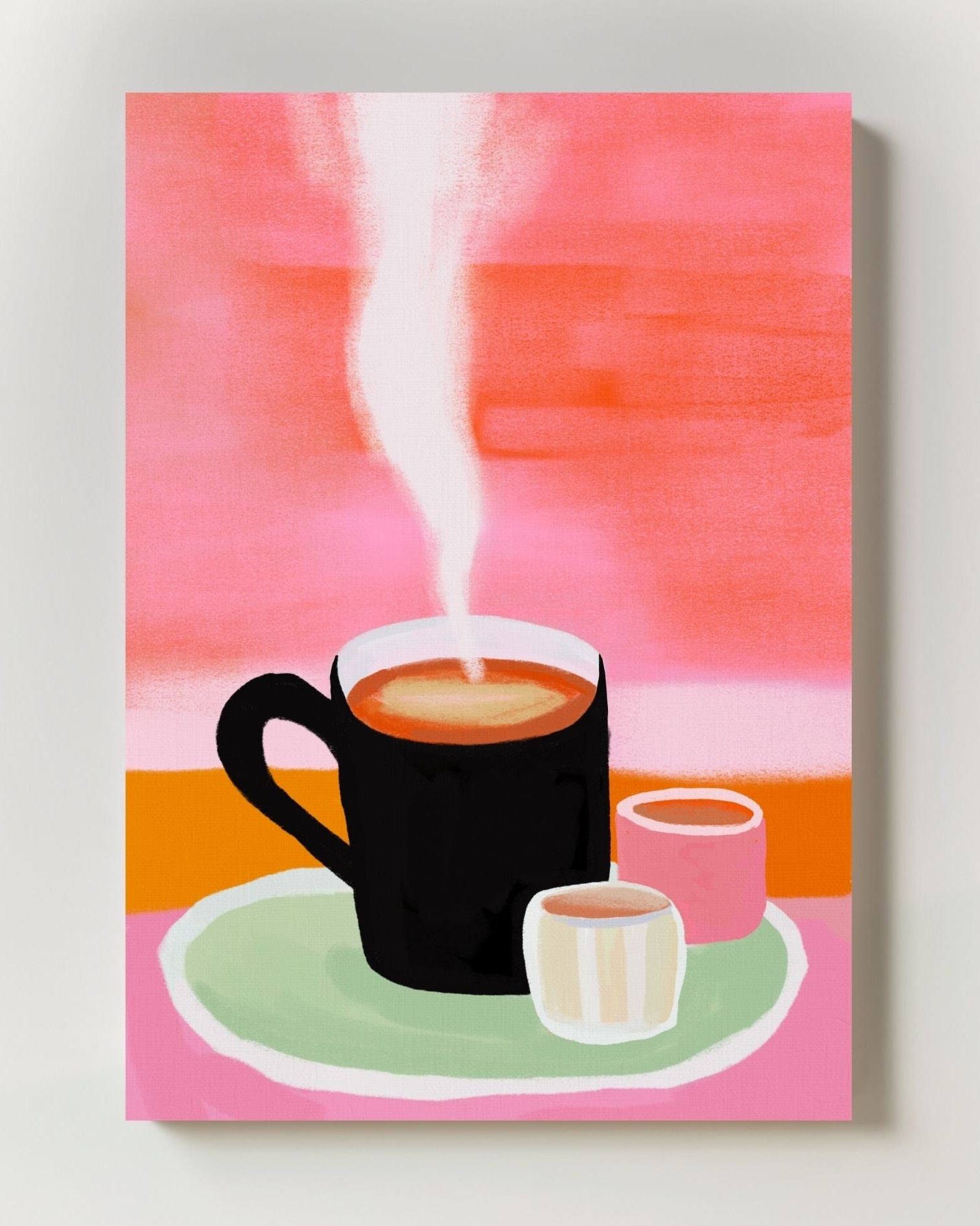 Cup of Calm Poster – FineArt Wandbild, moderne Kunst & Fine Art Print von Spawnd, handgefertigt & Made in Germany