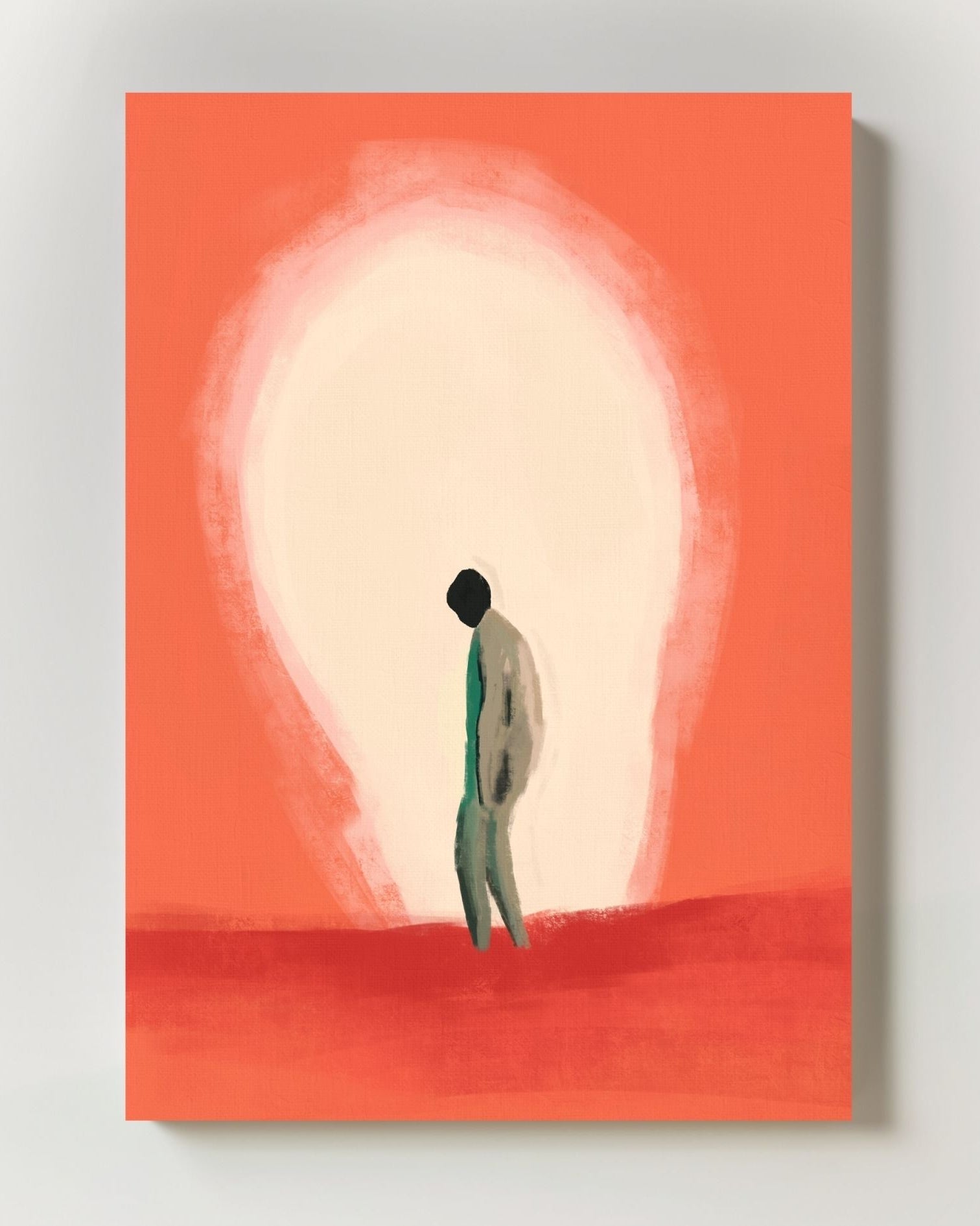 Burned Out, Still Standing Poster – FineArt Wandbild, moderne Kunst & Fine Art Print von Spawnd, handgefertigt & Made in Germany