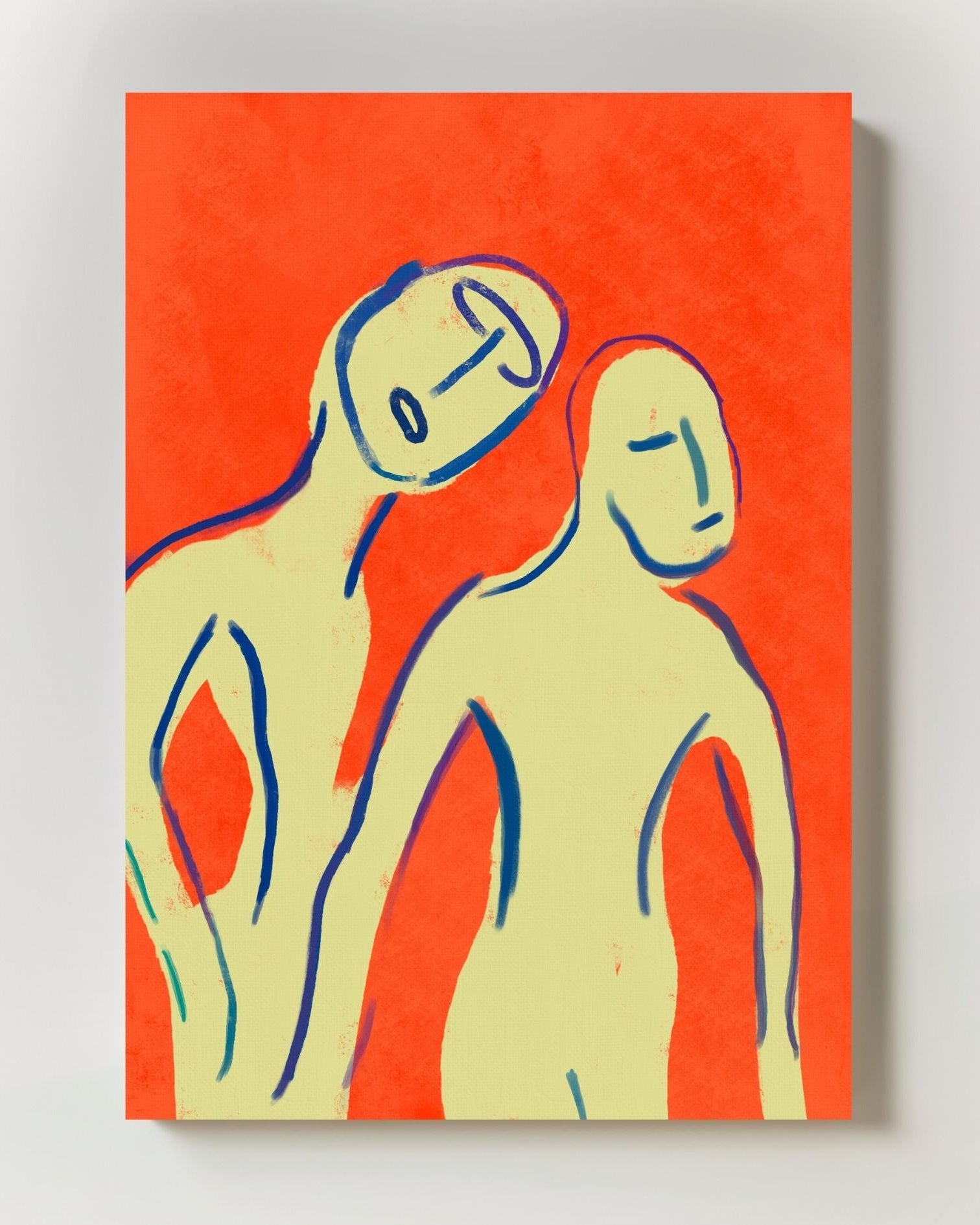 Together Poster – FineArt Wandbild, moderne Kunst & Fine Art Print von Spawnd, handgefertigt & Made in Germany