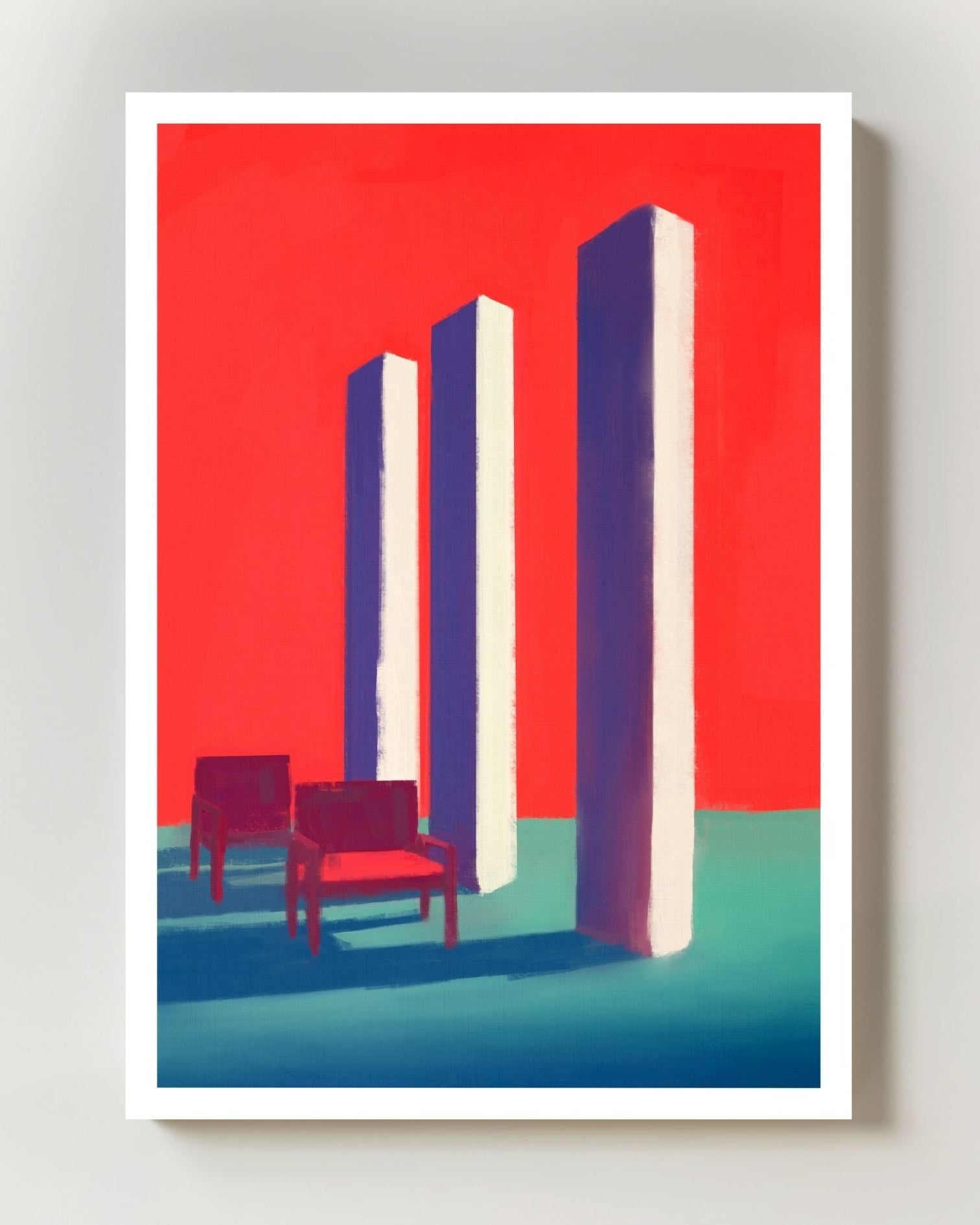 No One Came Poster – FineArt Wandbild, moderne Kunst & Fine Art Print von Spawnd, handgefertigt & Made in Germany