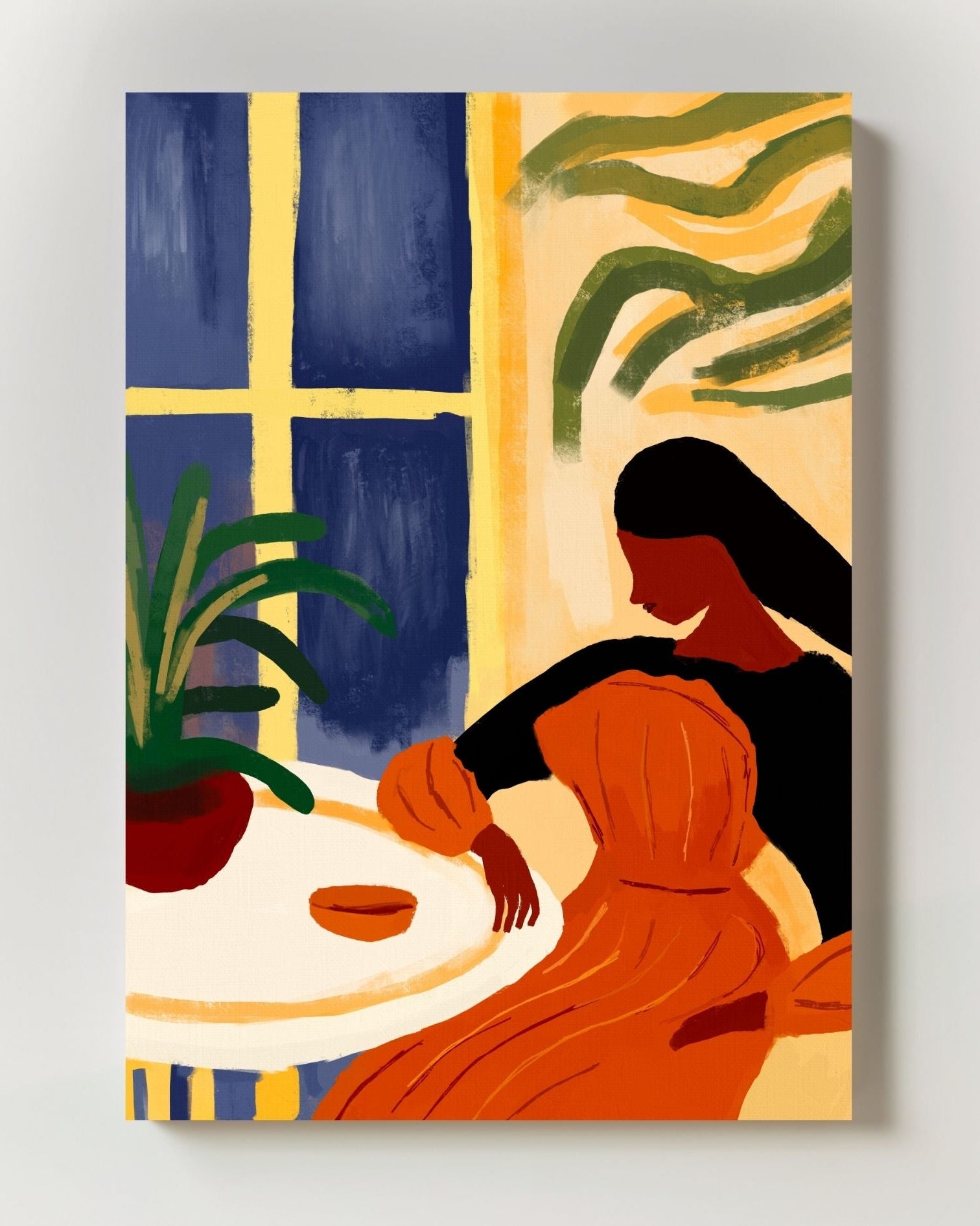 Warm Between Walls Poster – FineArt Wandbild, moderne Kunst & Fine Art Print von Spawnd, handgefertigt & Made in Germany