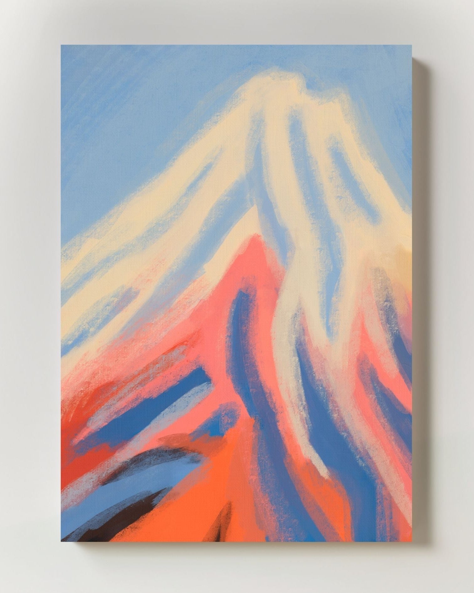 Fire Beneath Snow Poster – FineArt Wandbild, moderne Kunst & Fine Art Print von Spawnd, handgefertigt & Made in Germany