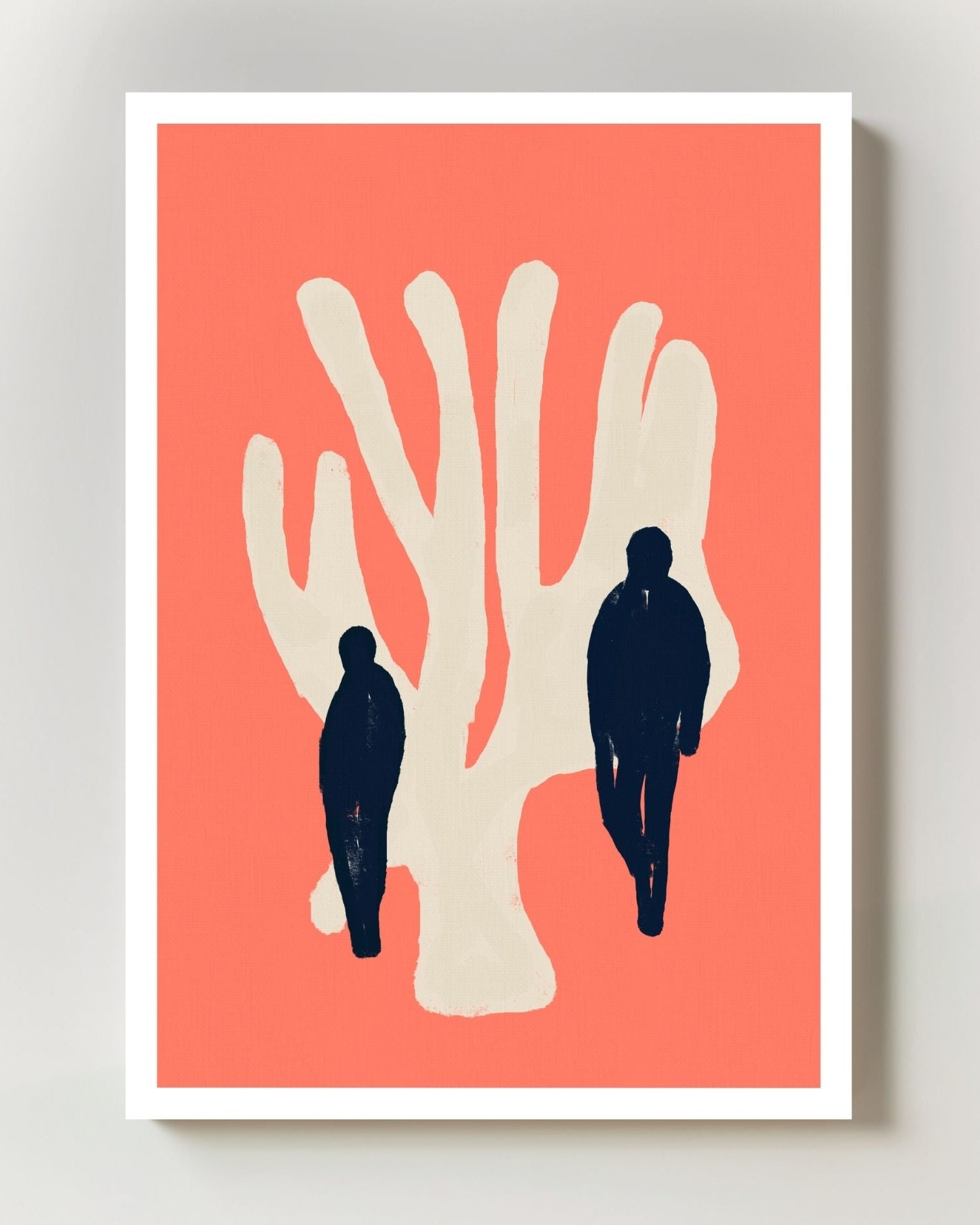 Rooted Together Poster – FineArt Wandbild, moderne Kunst & Fine Art Print von Spawnd, handgefertigt & Made in Germany