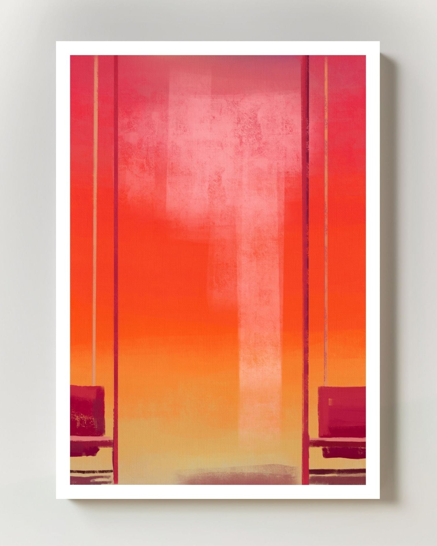 Waiting Poster – FineArt Wandbild, moderne Kunst & Fine Art Print von Spawnd, handgefertigt & Made in Germany