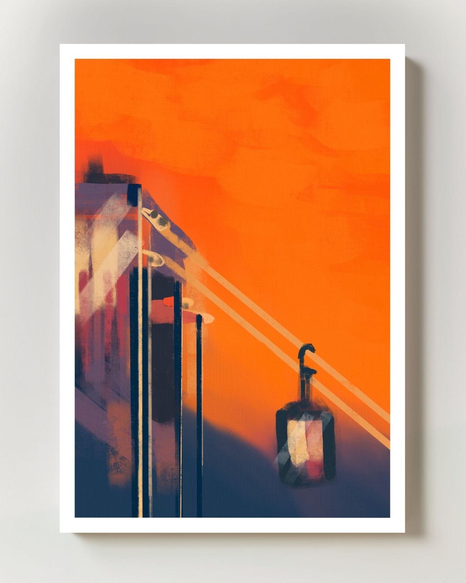 Alps Poster – FineArt Wandbild, moderne Kunst & Fine Art Print von Spawnd, handgefertigt & Made in Germany