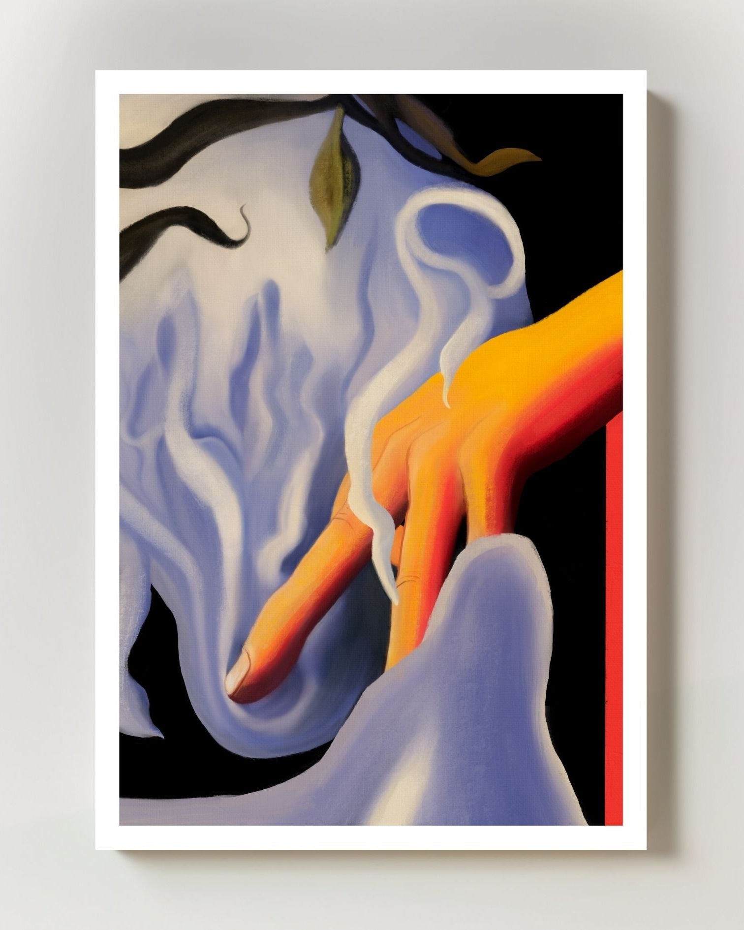 Touch of Smoke Poster – FineArt Wandbild, moderne Kunst & Fine Art Print von Spawnd, handgefertigt & Made in Germany