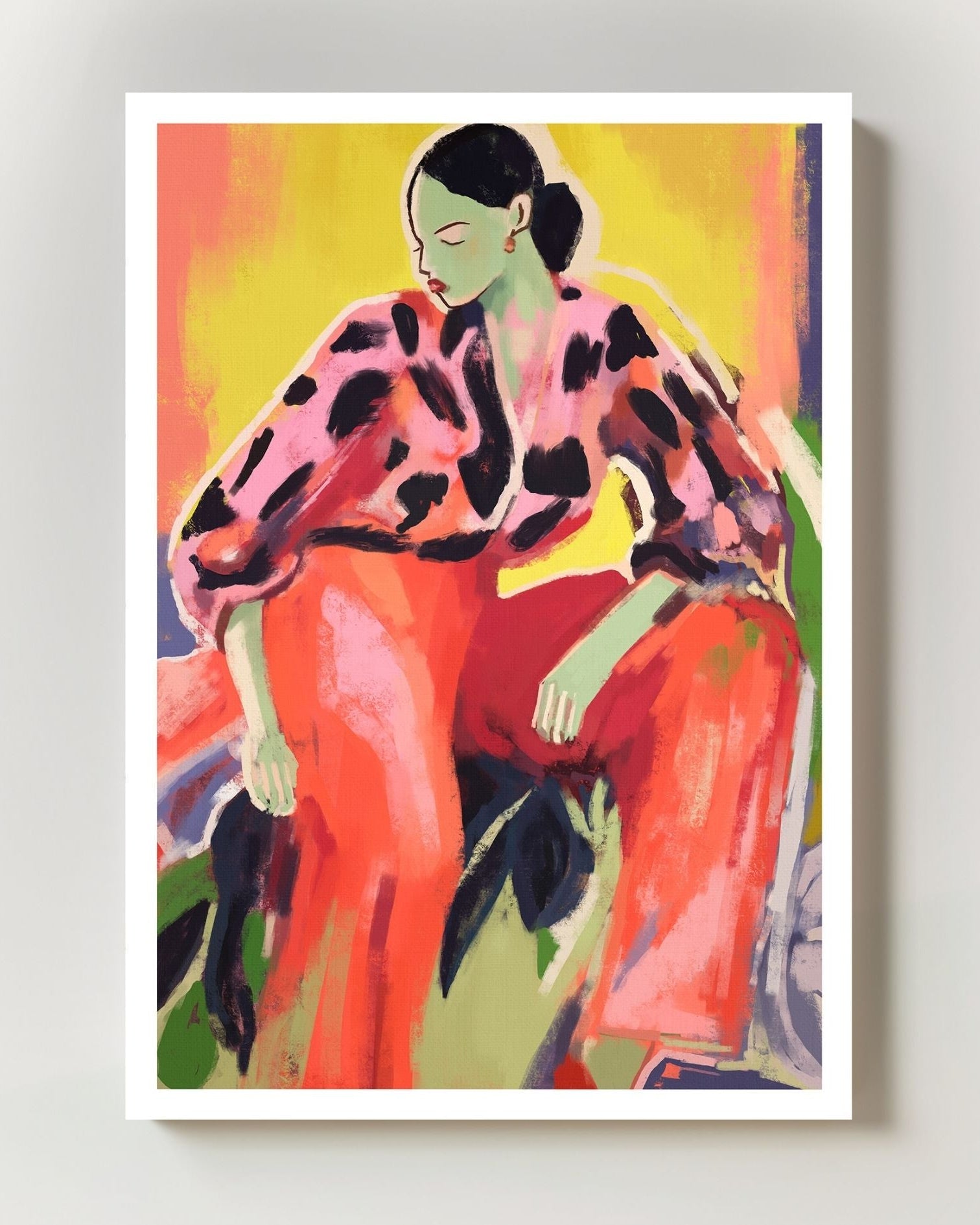 The Floor Is Thinking Poster – FineArt Wandbild, moderne Kunst & Fine Art Print von Spawnd, handgefertigt & Made in Germany