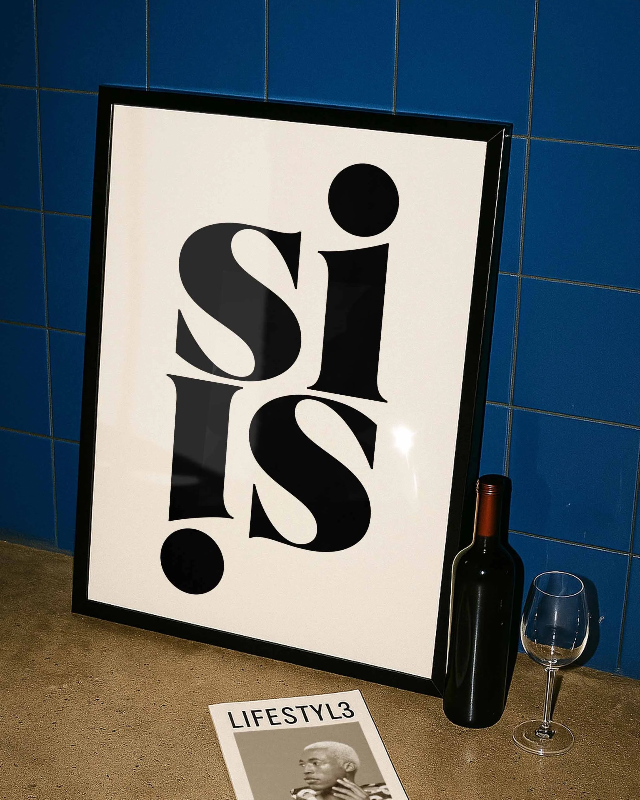 Si Poster – FineArt Wandbild, moderne Kunst & Fine Art Print von Spawnd, handgefertigt & Made in Germany