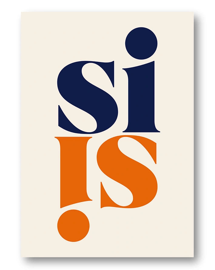 Si Poster – FineArt Wandbild, moderne Kunst & Fine Art Print von Spawnd, handgefertigt & Made in Germany