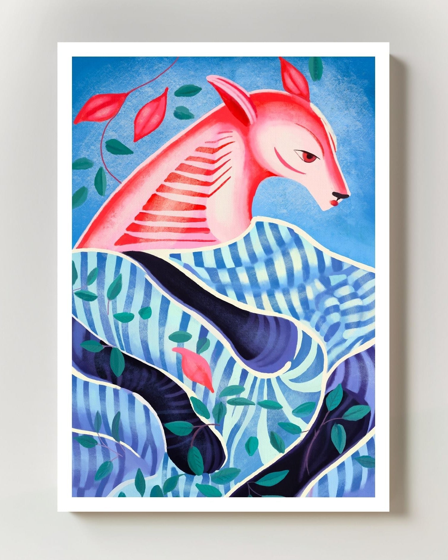 Silent Guardian Poster – FineArt Wandbild, moderne Kunst & Fine Art Print von Spawnd, handgefertigt & Made in Germany