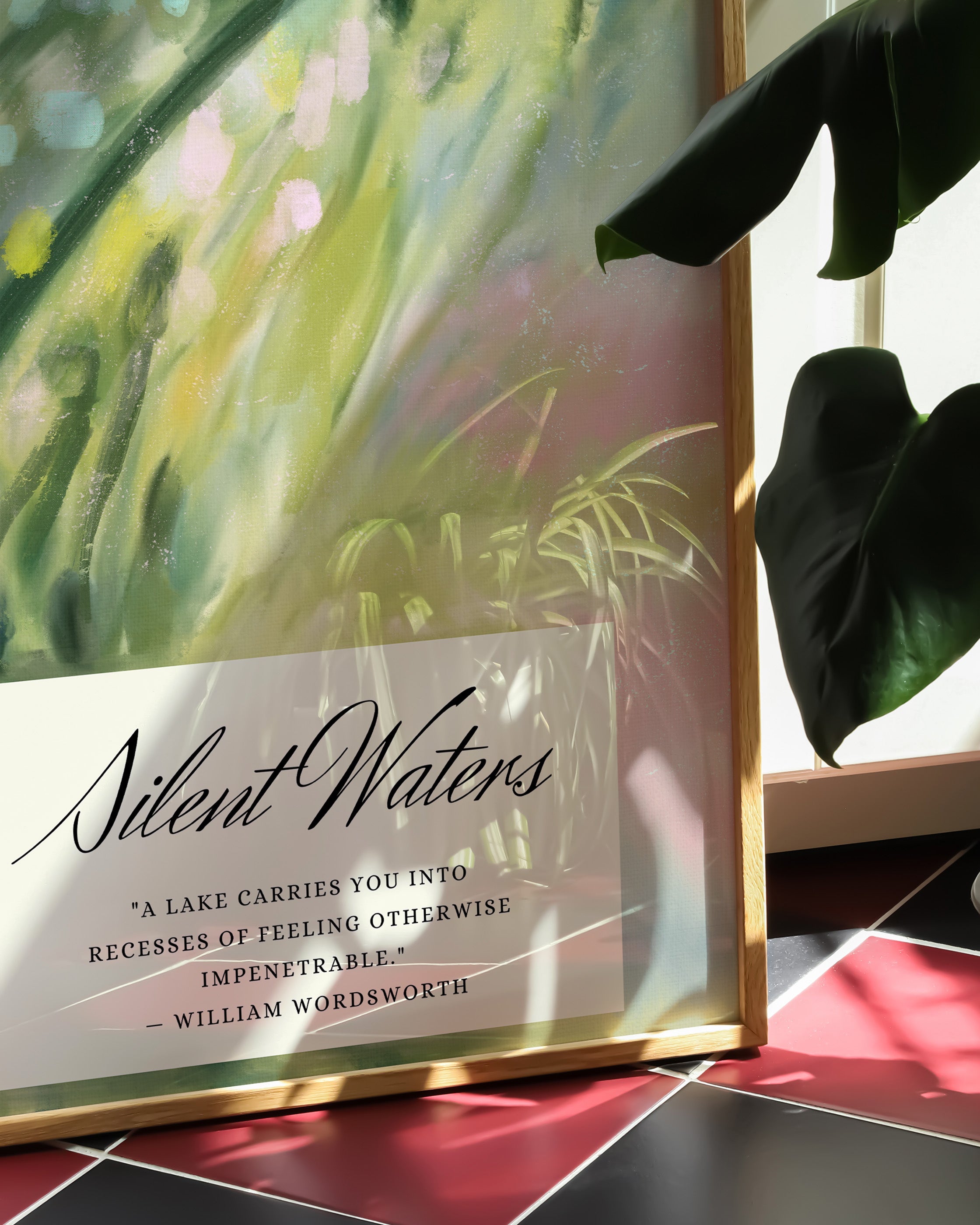 Silent water Poster – FineArt Wandbild, moderne Kunst & Fine Art Print von Spawnd, handgefertigt & Made in Germany