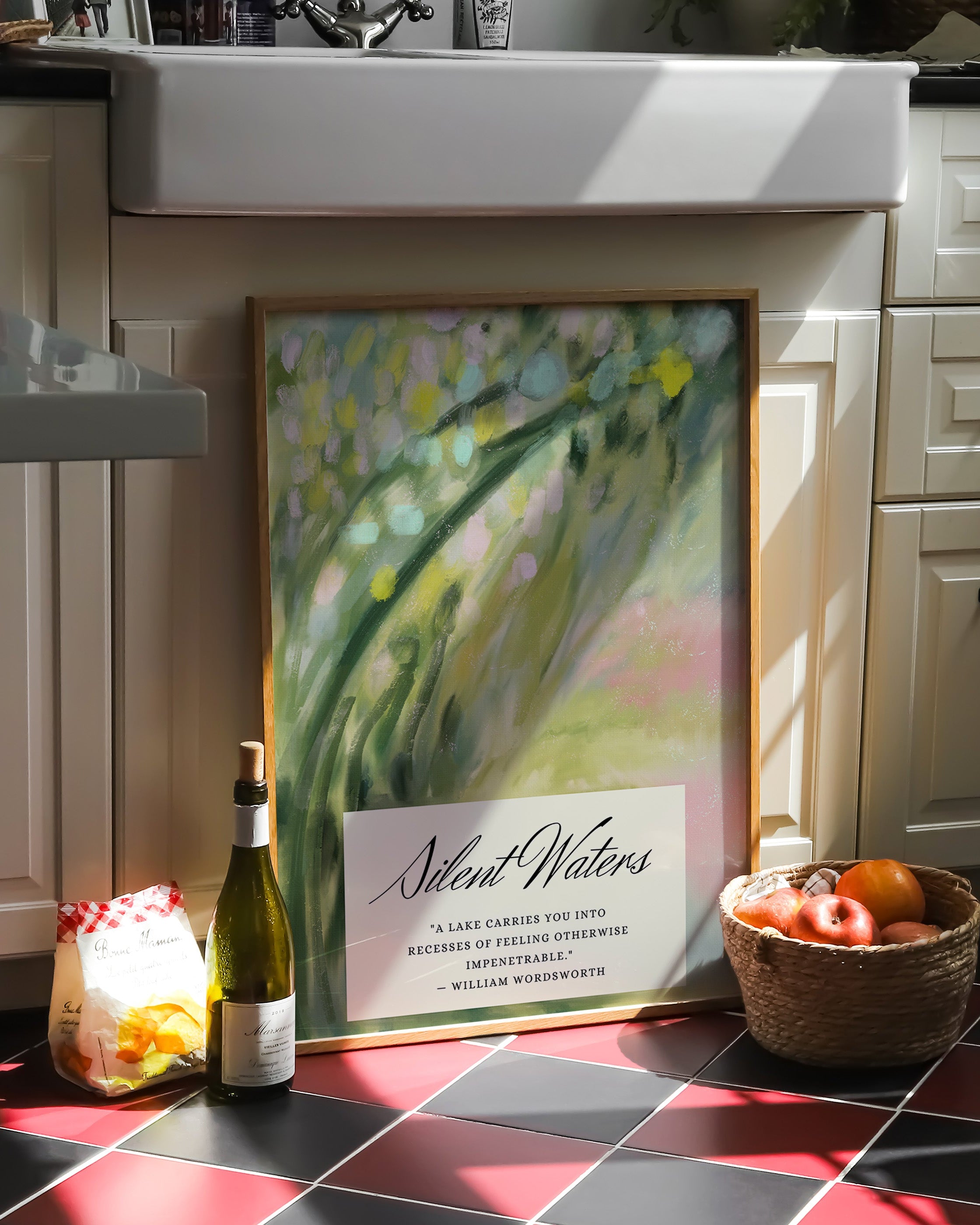 Silent water Poster – FineArt Wandbild, moderne Kunst & Fine Art Print von Spawnd, handgefertigt & Made in Germany