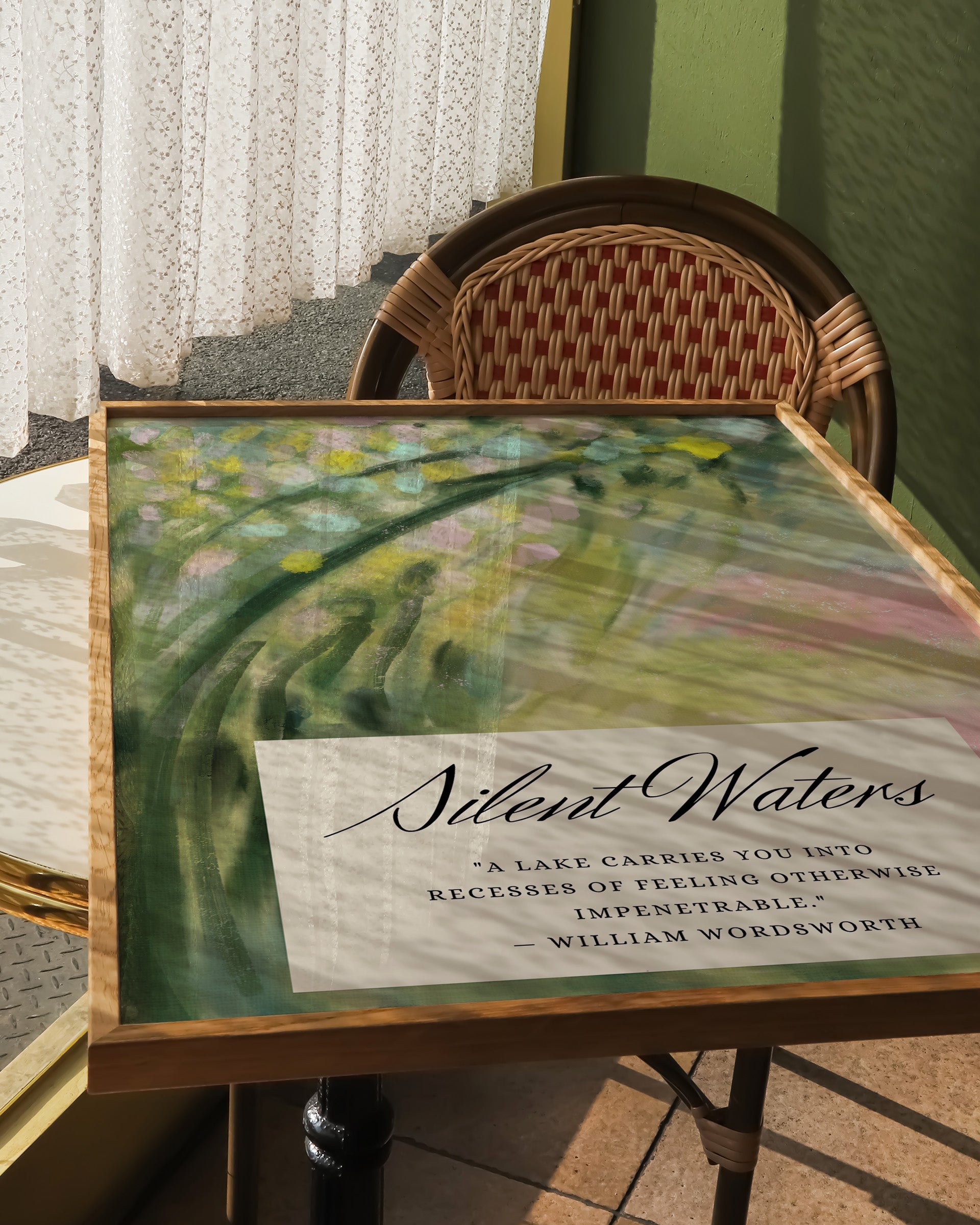 Silent water Poster – FineArt Wandbild, moderne Kunst & Fine Art Print von Spawnd, handgefertigt & Made in Germany