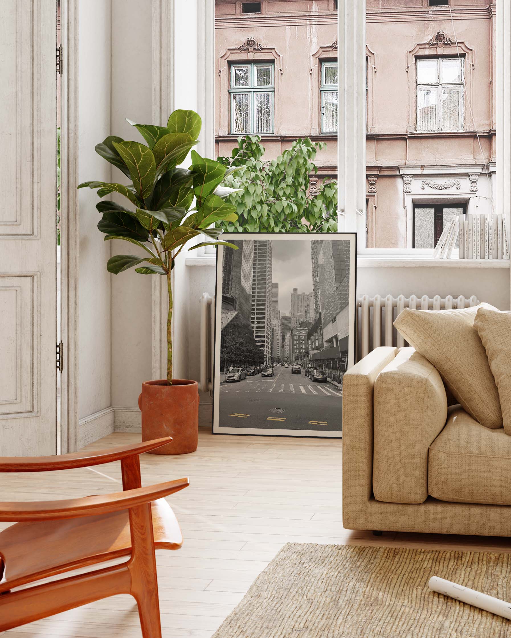 Smell of asphalt Poster – FineArt Wandbild, moderne Kunst & Fine Art Print von Spawnd, handgefertigt & Made in Germany