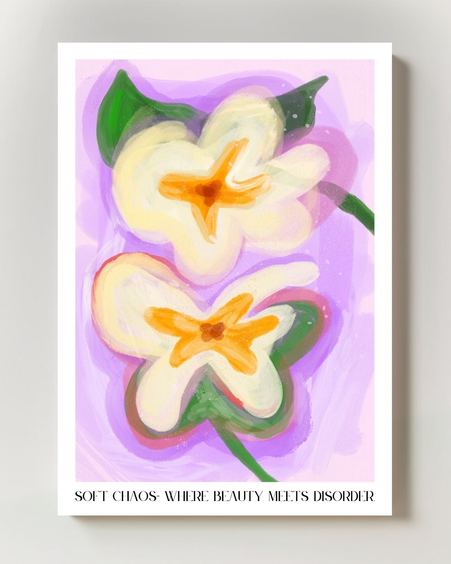 Soft Chaos Poster – FineArt Wandbild, moderne Kunst & Fine Art Print von Spawnd, handgefertigt & Made in Germany