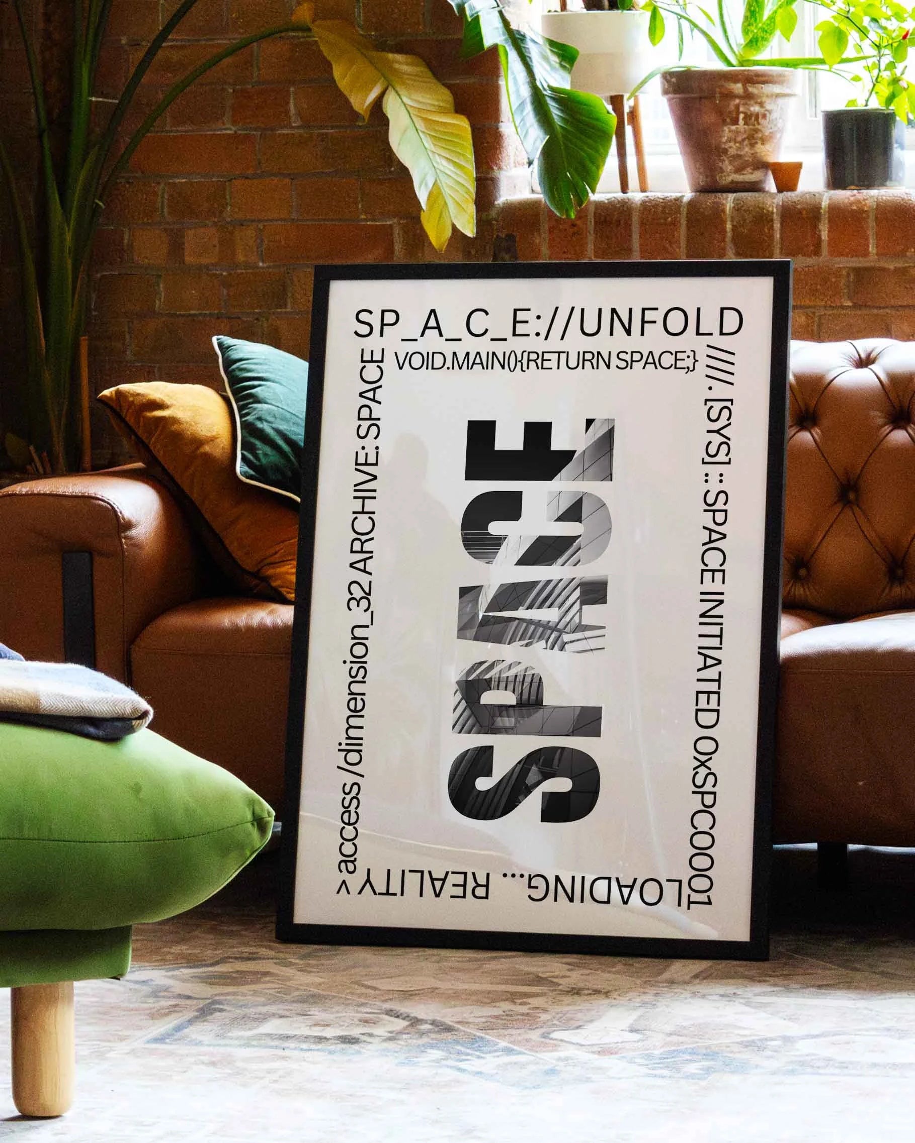 Space Poster – FineArt Wandbild, moderne Kunst & Fine Art Print von Spawnd, handgefertigt & Made in Germany