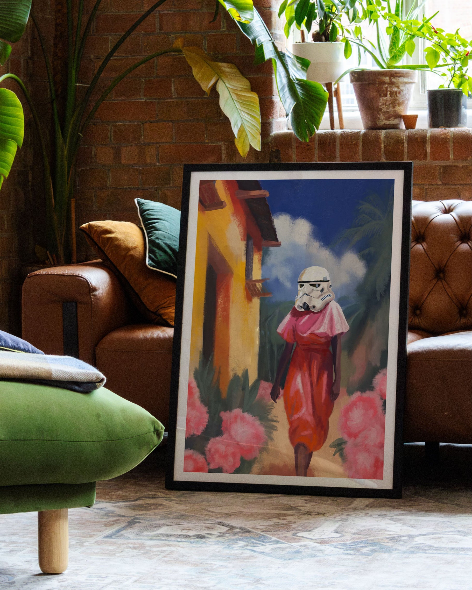 Stormtrooper’s Day Off Poster – FineArt Wandbild, moderne Kunst & Fine Art Print von Spawnd, handgefertigt & Made in Germany